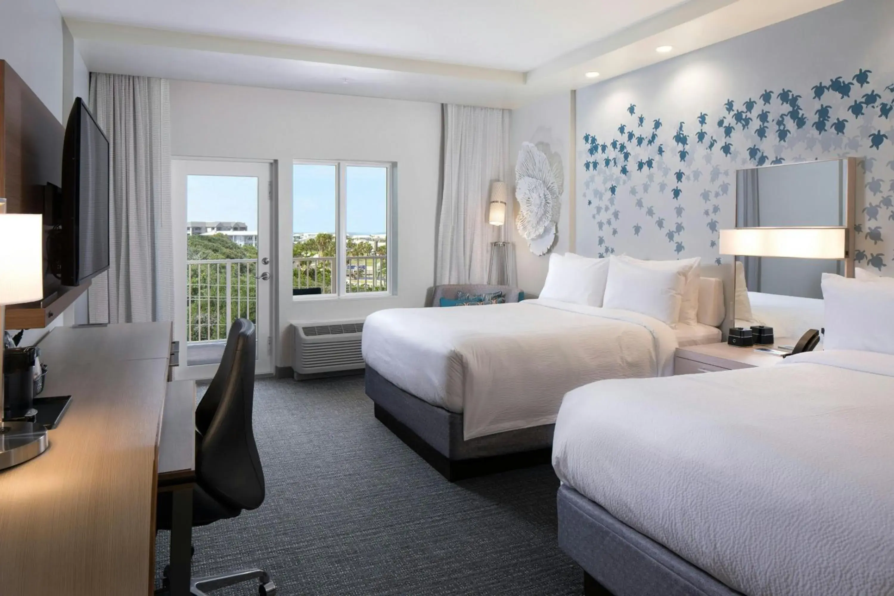 Guest Room with 2 Queen, Ocean view, Balcony in Courtyard Amelia Island Guest Room with 2 Queen, Ocean view, Balcony in Courtyard Amelia Island