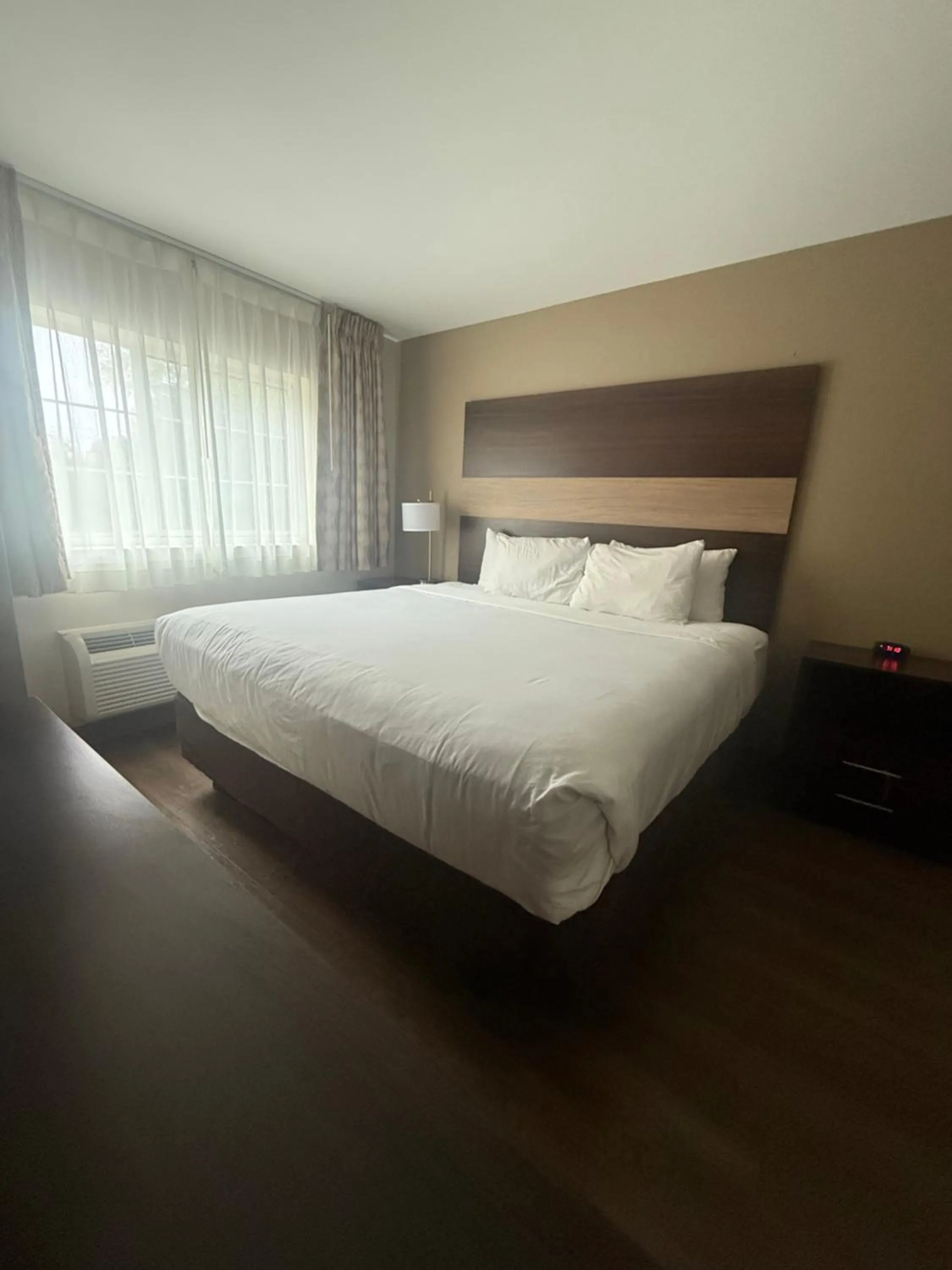 Bed in MainStay Suites Columbus near Fort Benning