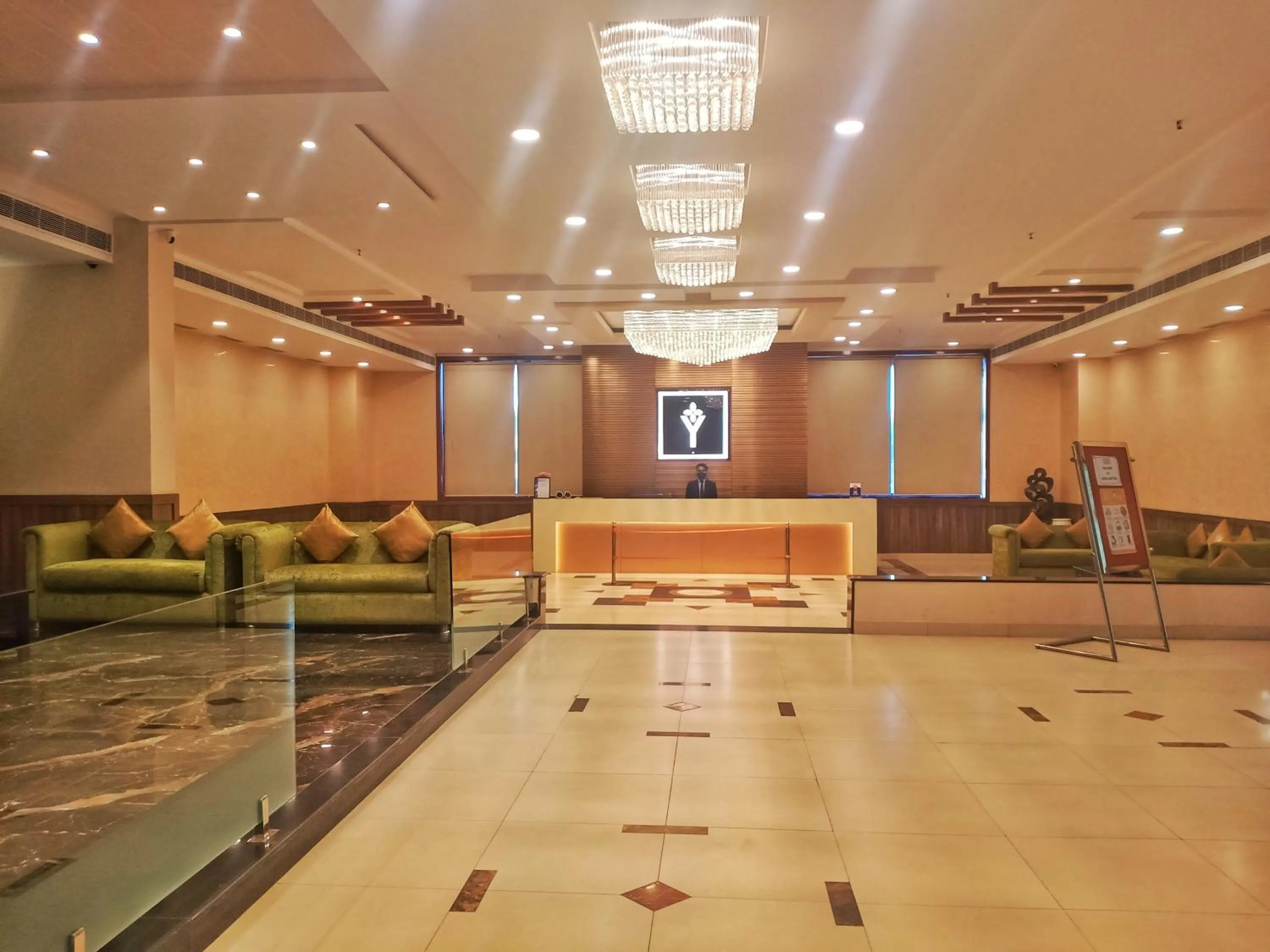Lobby or reception in Hotel Adityaz
