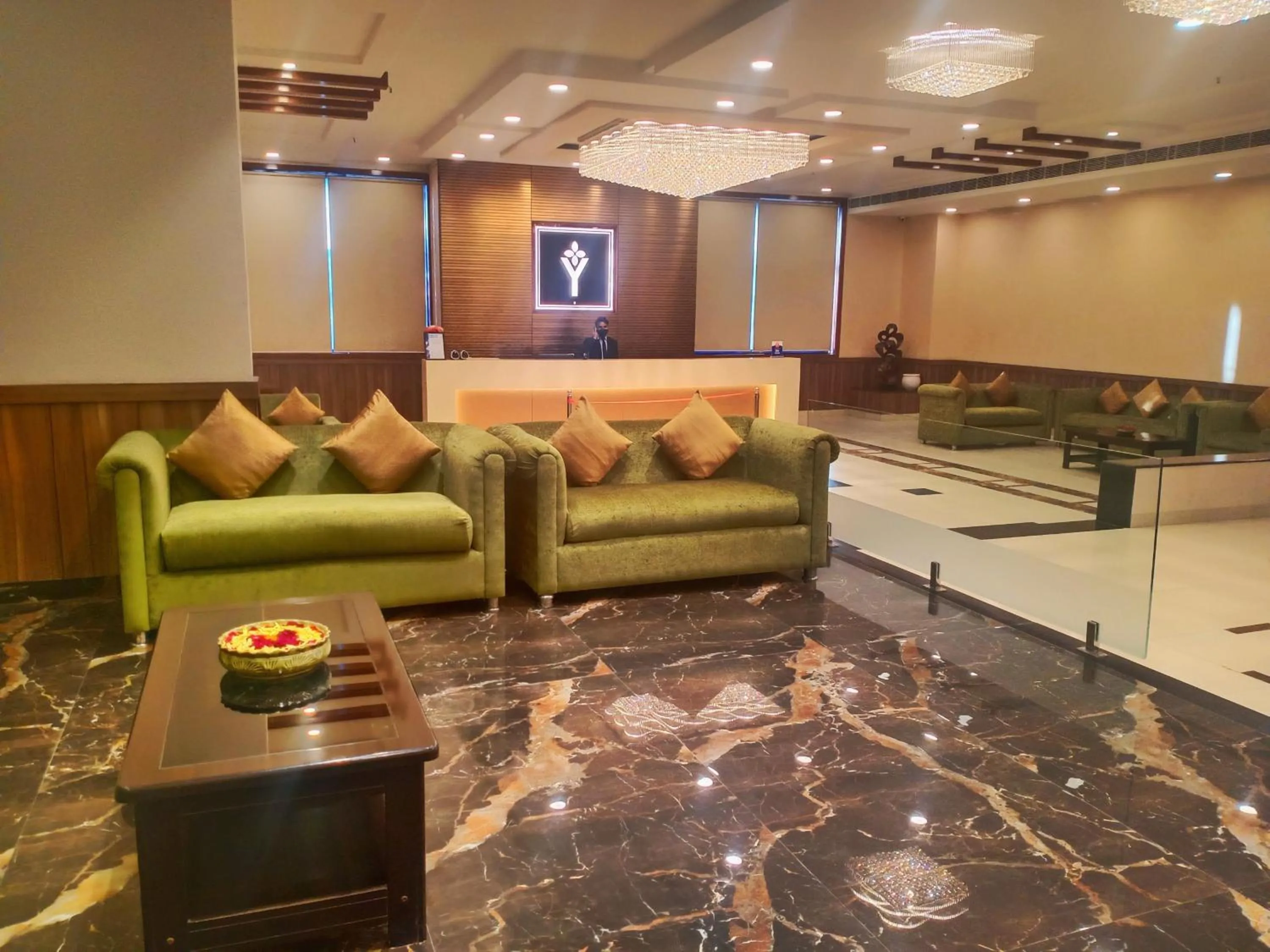 Lobby or reception in Hotel Adityaz