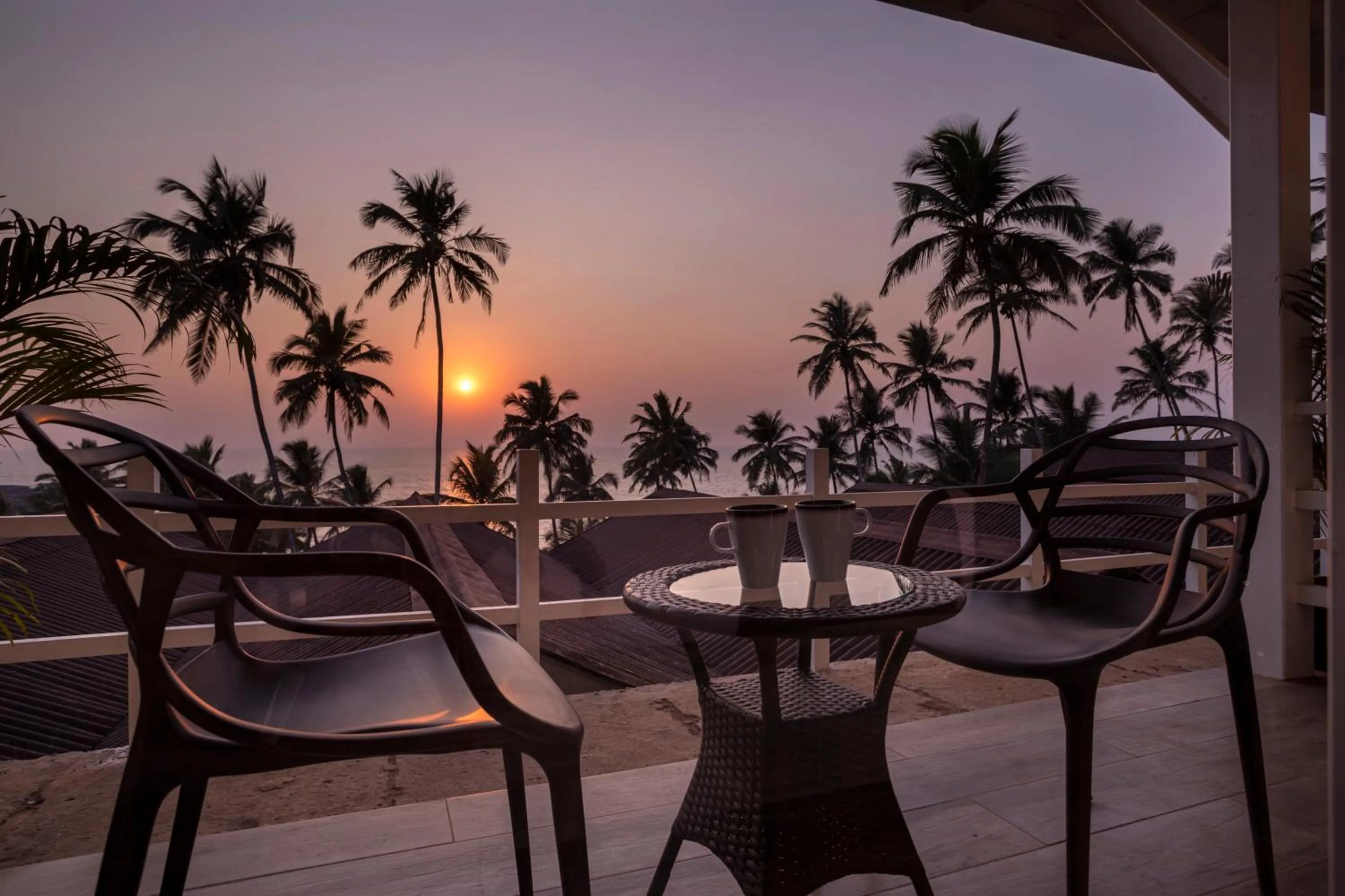 Balcony/Terrace in Stone Wood Beach Resort, Vagator