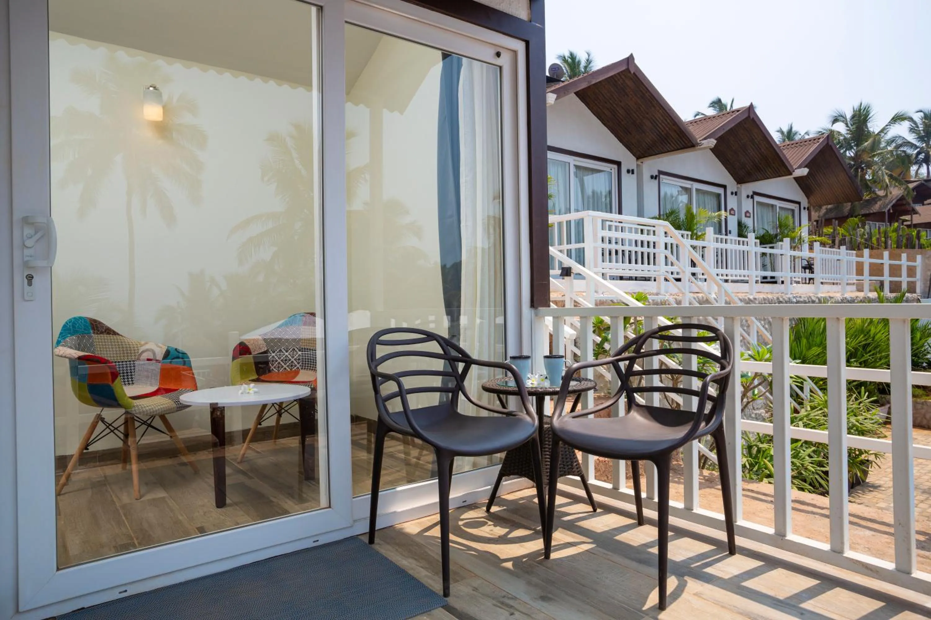 Balcony/Terrace in Stone Wood Beach Resort, Vagator