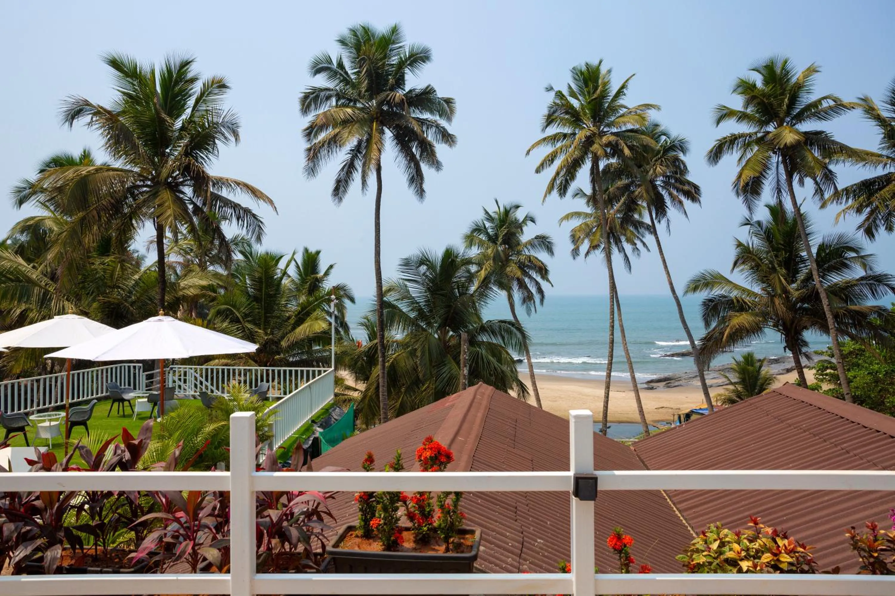 Sea view in Stone Wood Beach Resort, Vagator