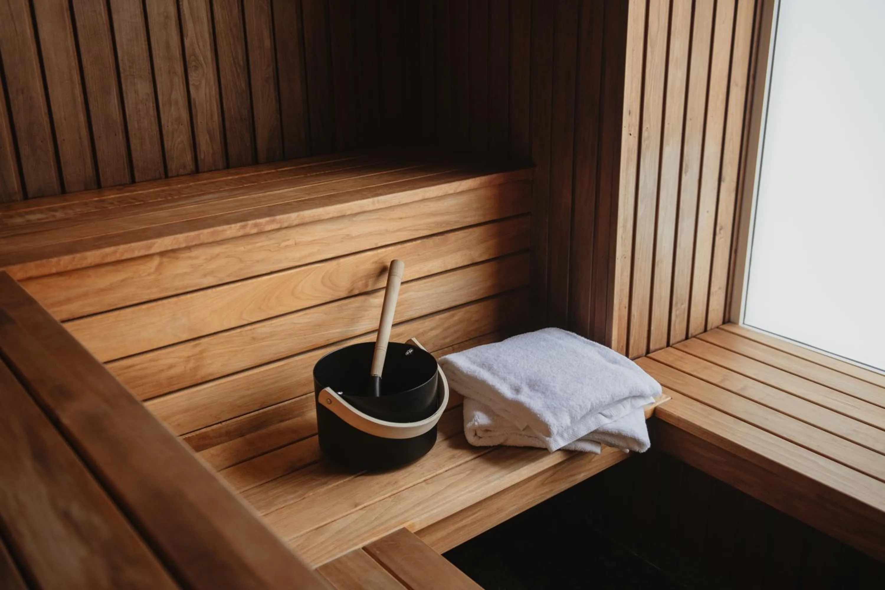 Sauna in Home Hotel Tapetfabriken