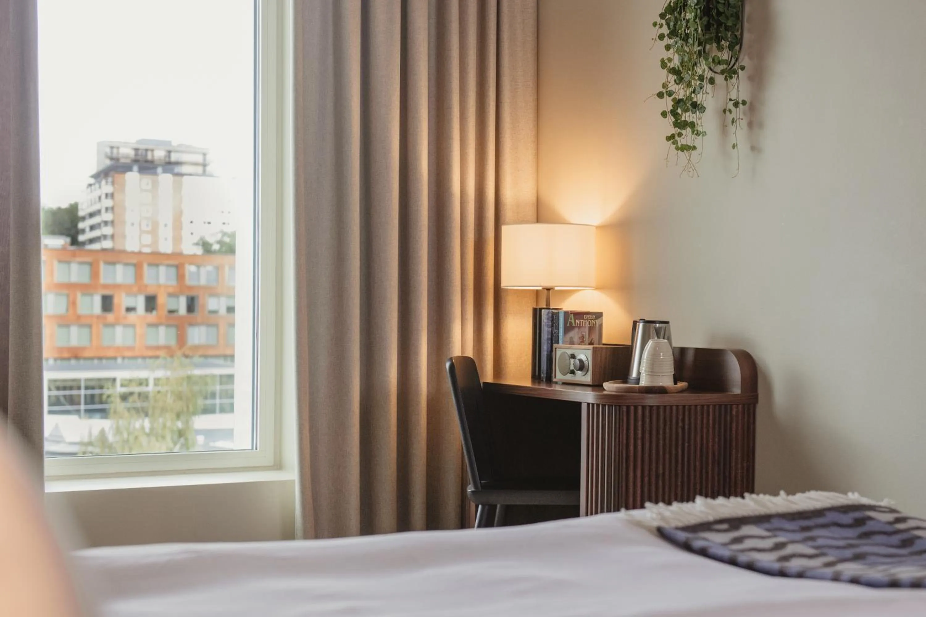 Bed in Home Hotel Tapetfabriken