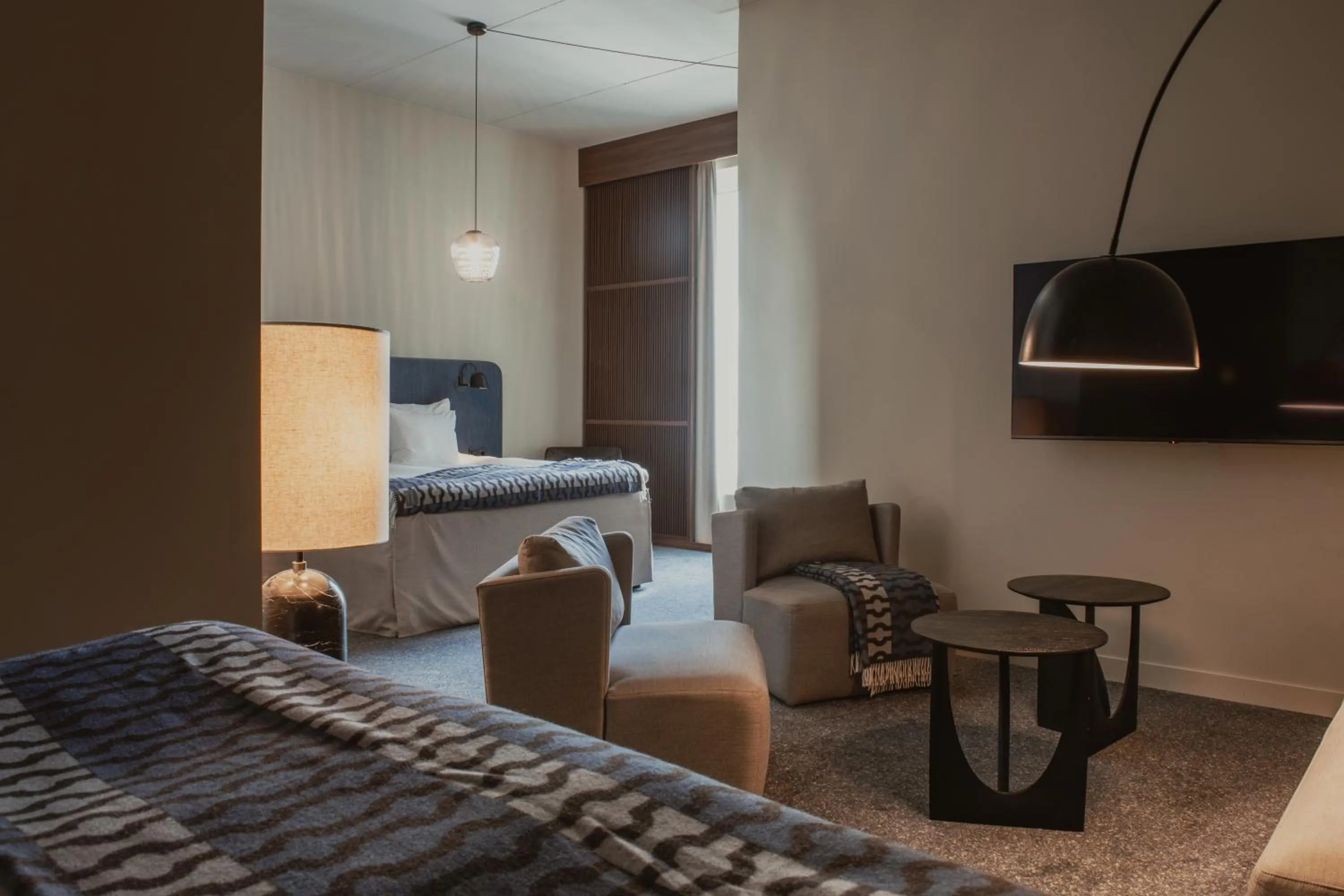 Bed in Home Hotel Tapetfabriken