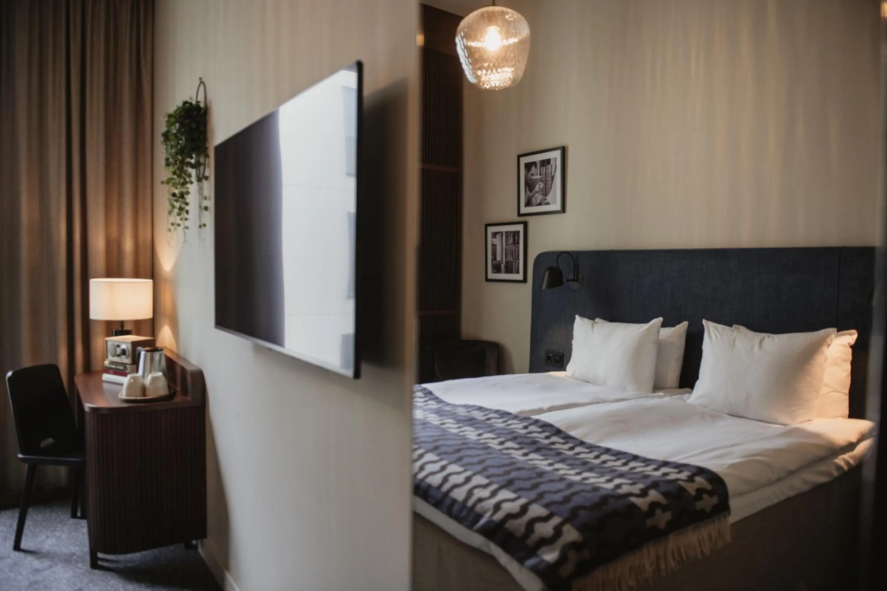 Bed in Home Hotel Tapetfabriken