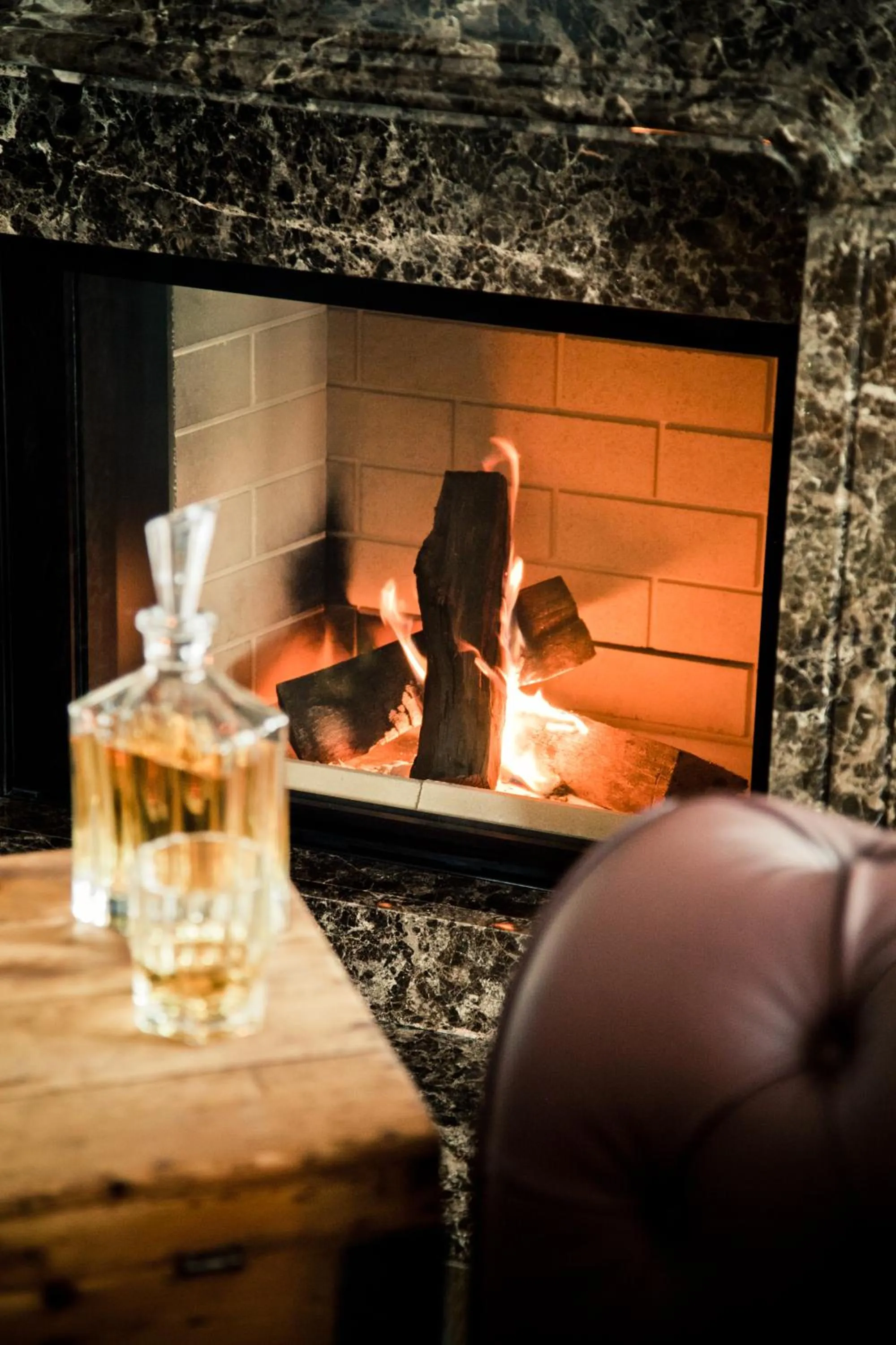fireplace in Grand Hôtel Wiesler - Centre of Graz