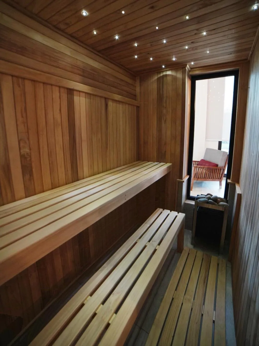 Sauna in AWKA Apart Hotel