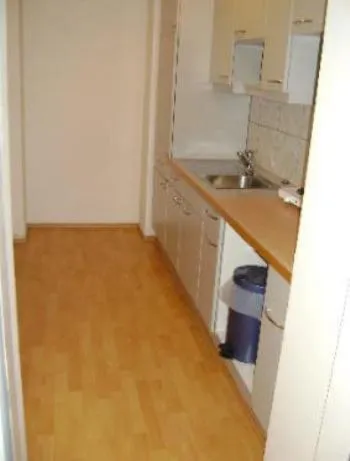 Kitchen or kitchenette in Suite Hotel 200m zum Prater