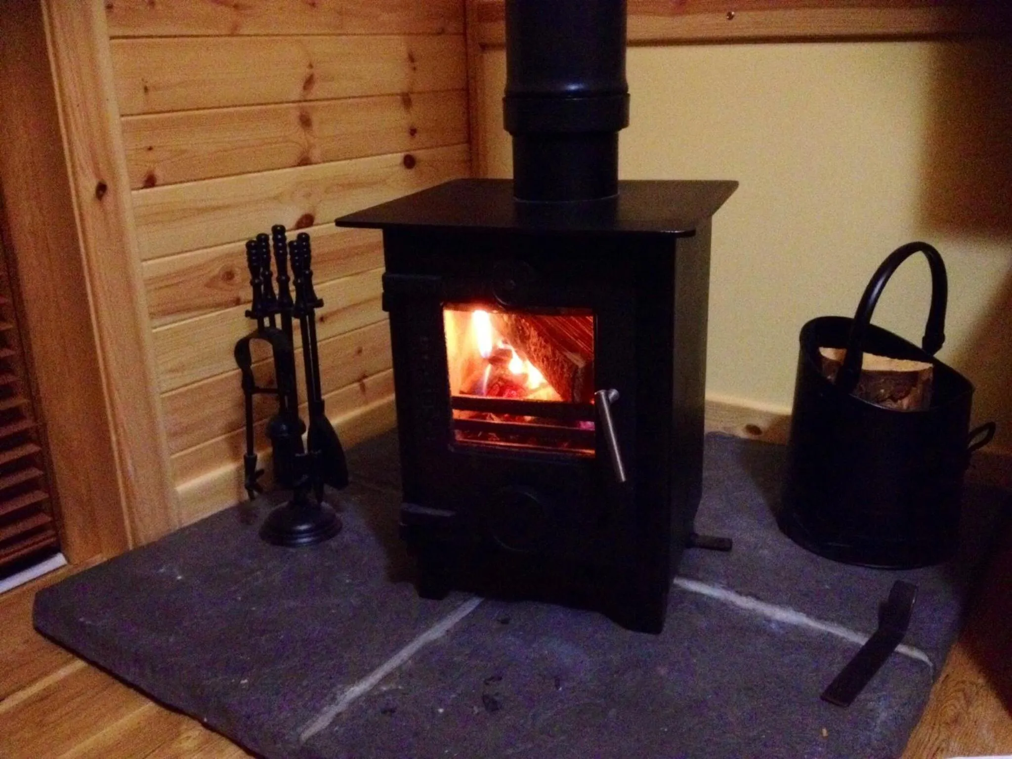 Decorative detail in Rashfield Sheilings - Riverside Lodges, by Pucks Glen, Dunoon