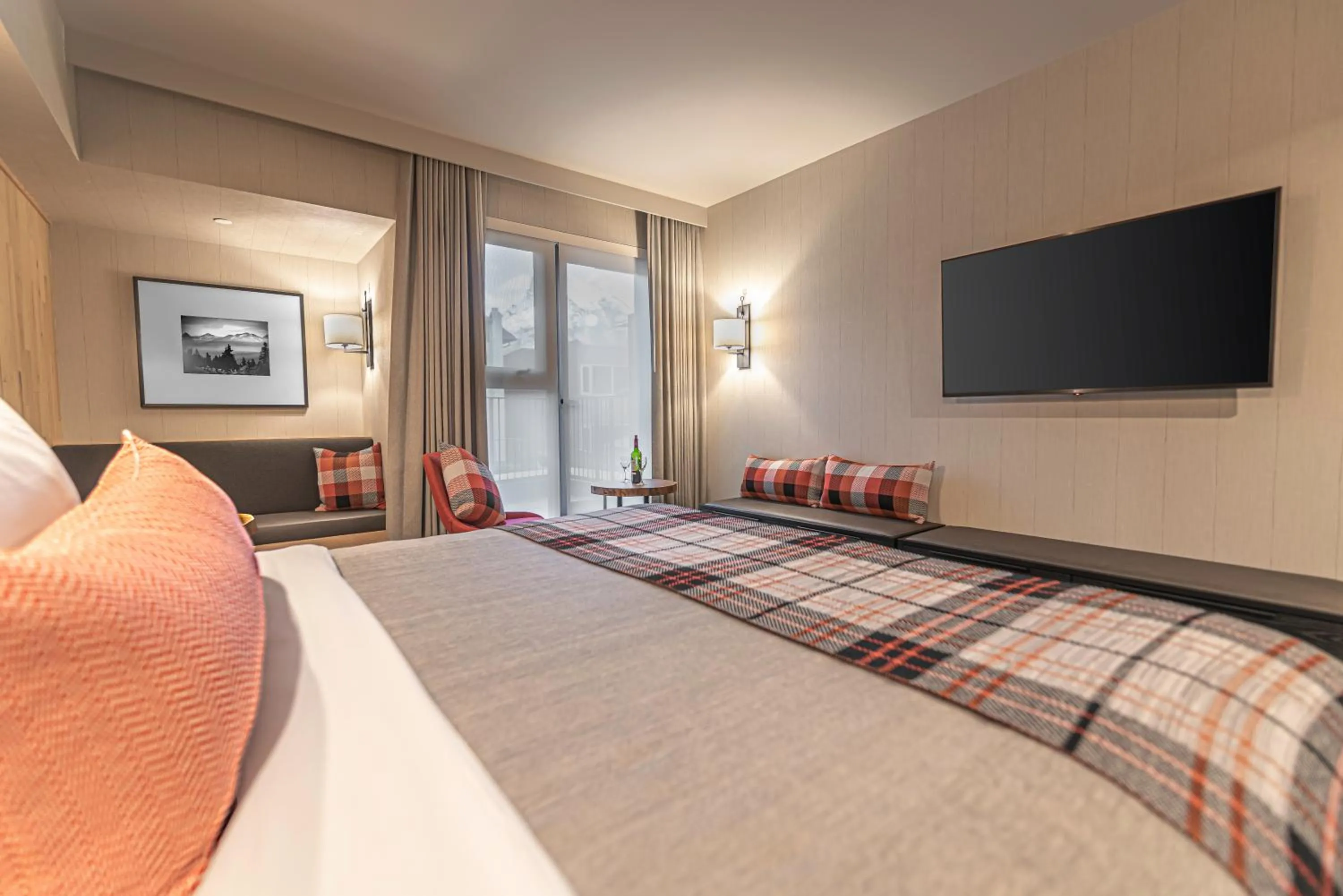 Bed in Peaks Hotel and Suites