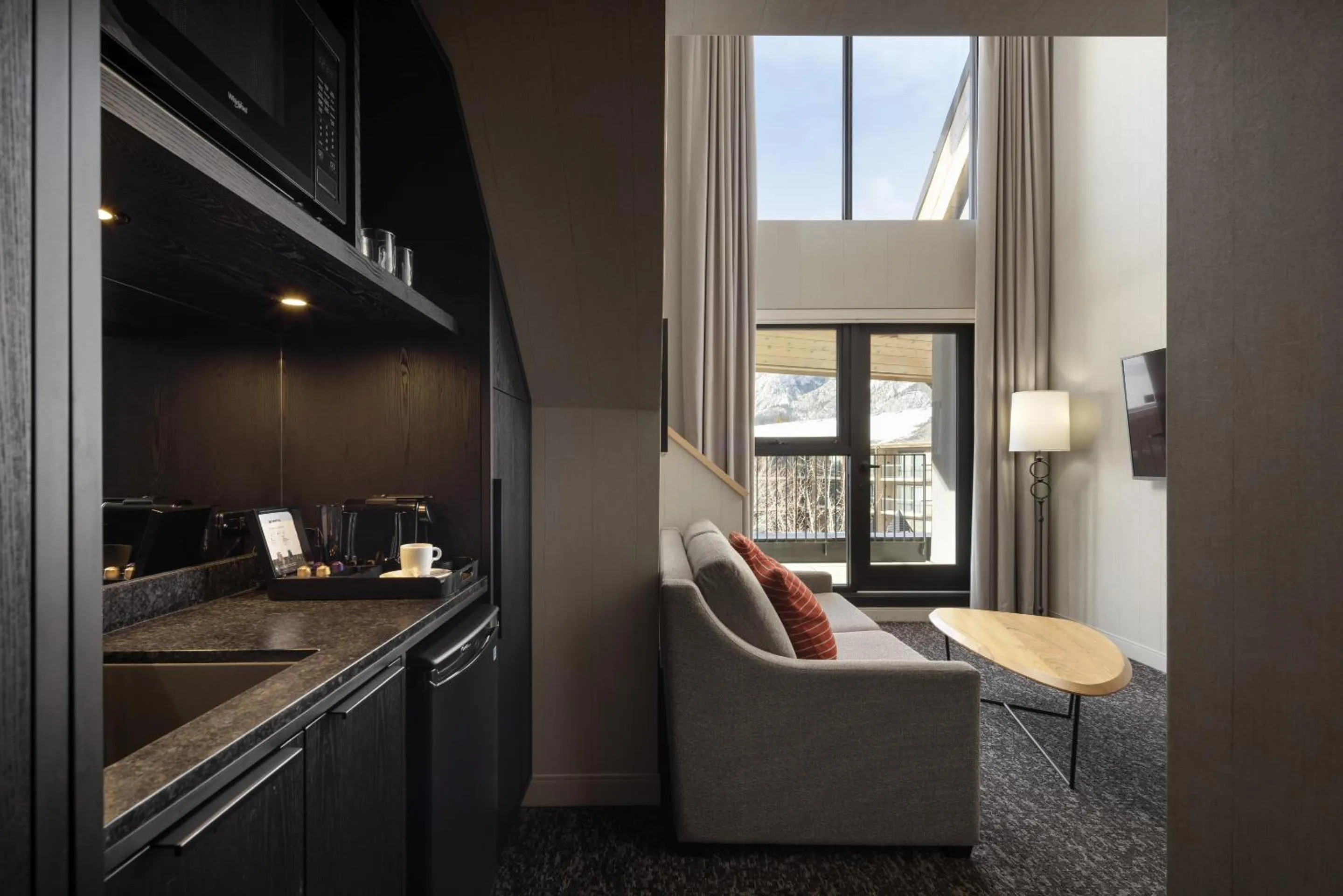 Kitchen or kitchenette in Peaks Hotel and Suites