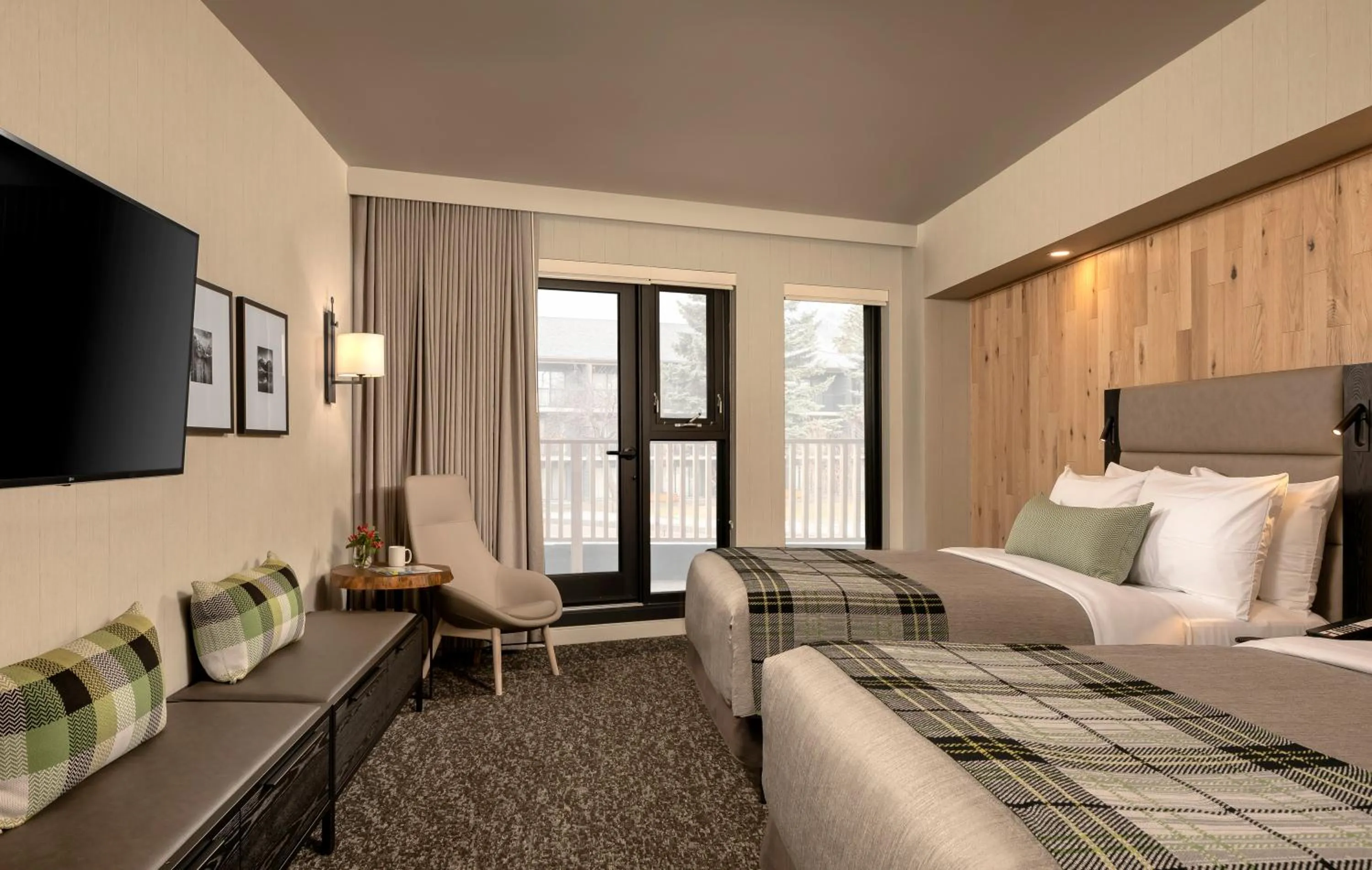 Bed in Peaks Hotel and Suites