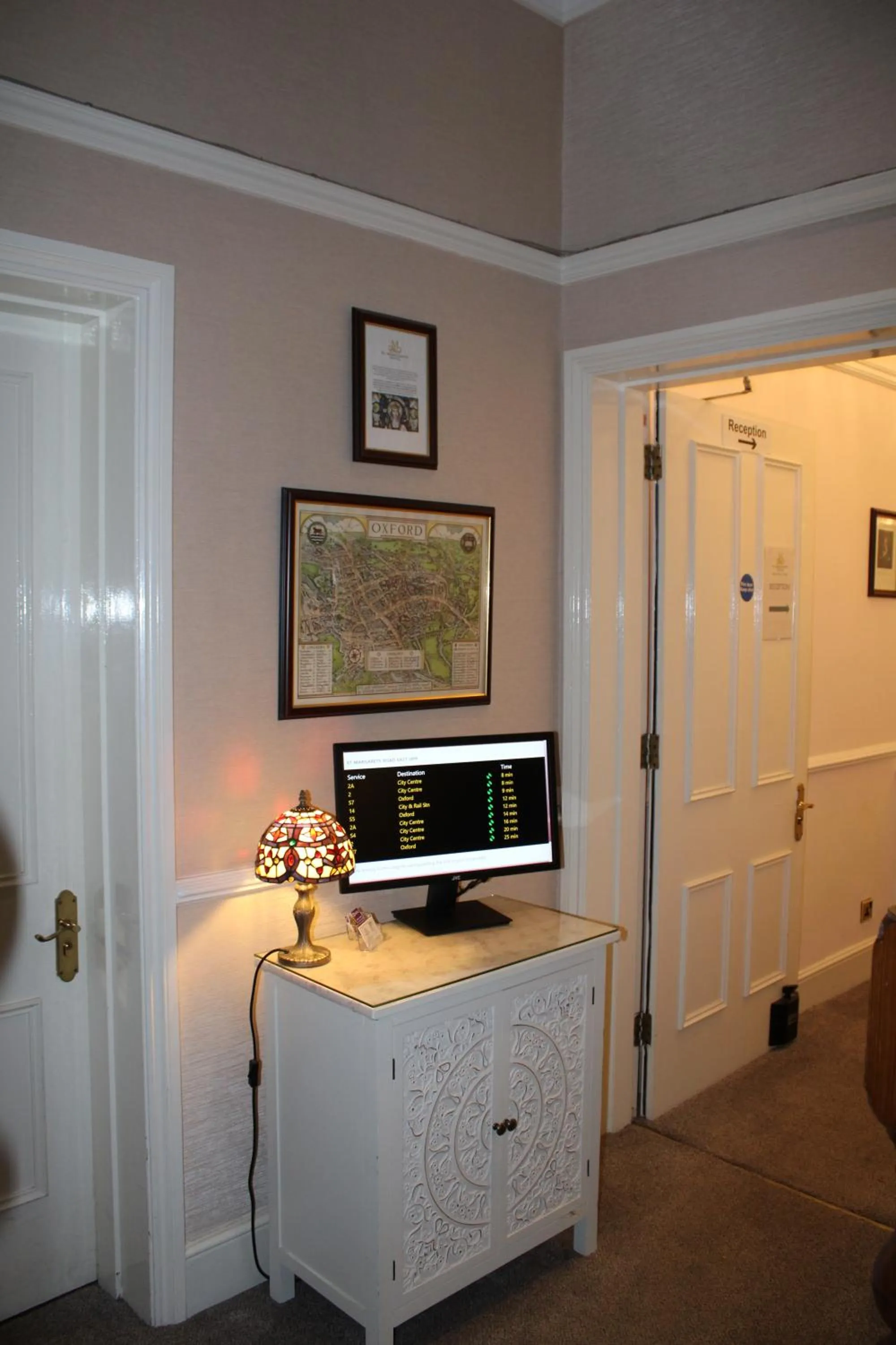 Lobby or reception in St Margaret's Hotel