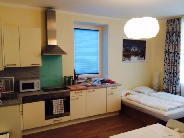 Kitchen or kitchenette, Bed in Adlerhof