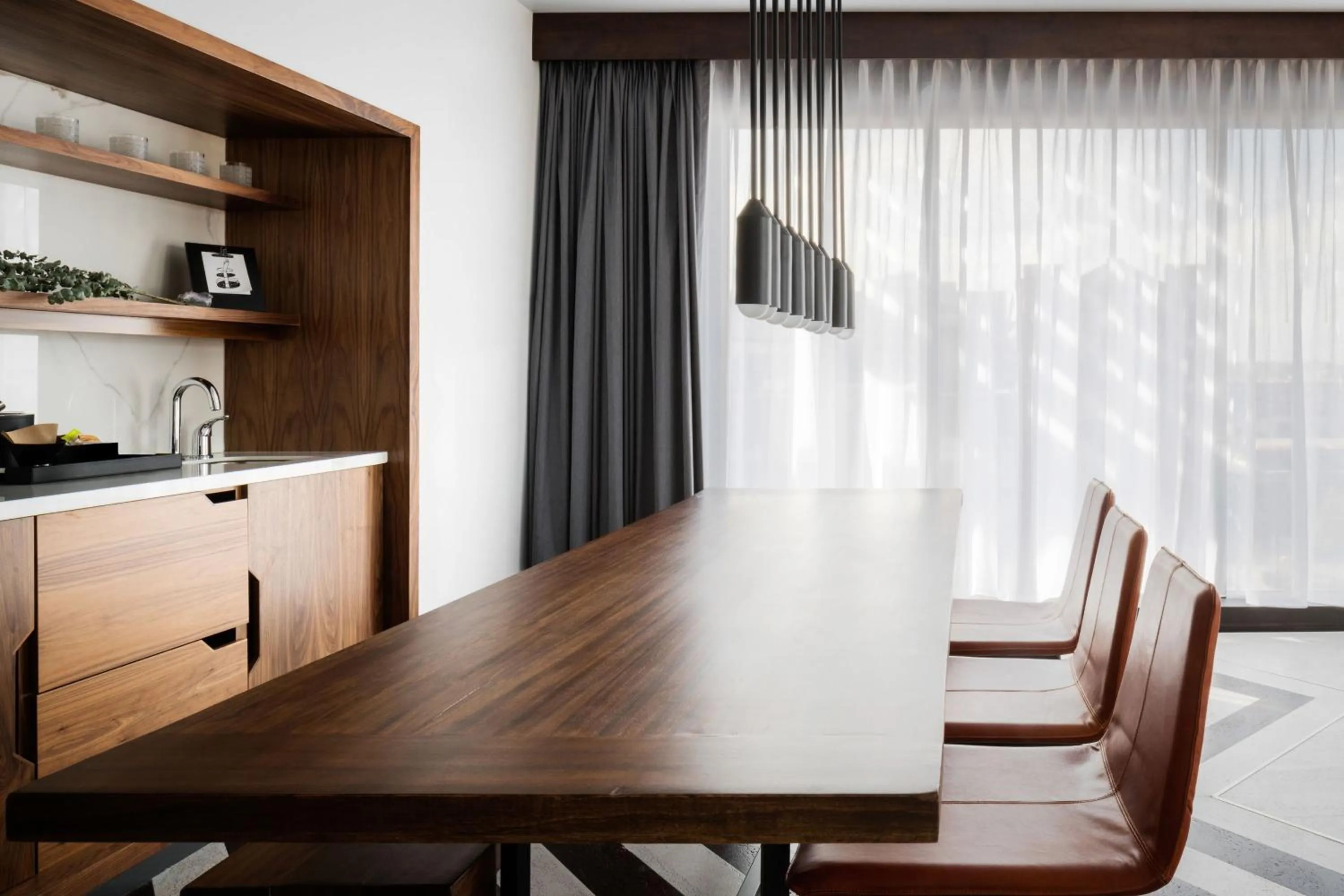 Dining area in The Maven Hotel at Dairy Block