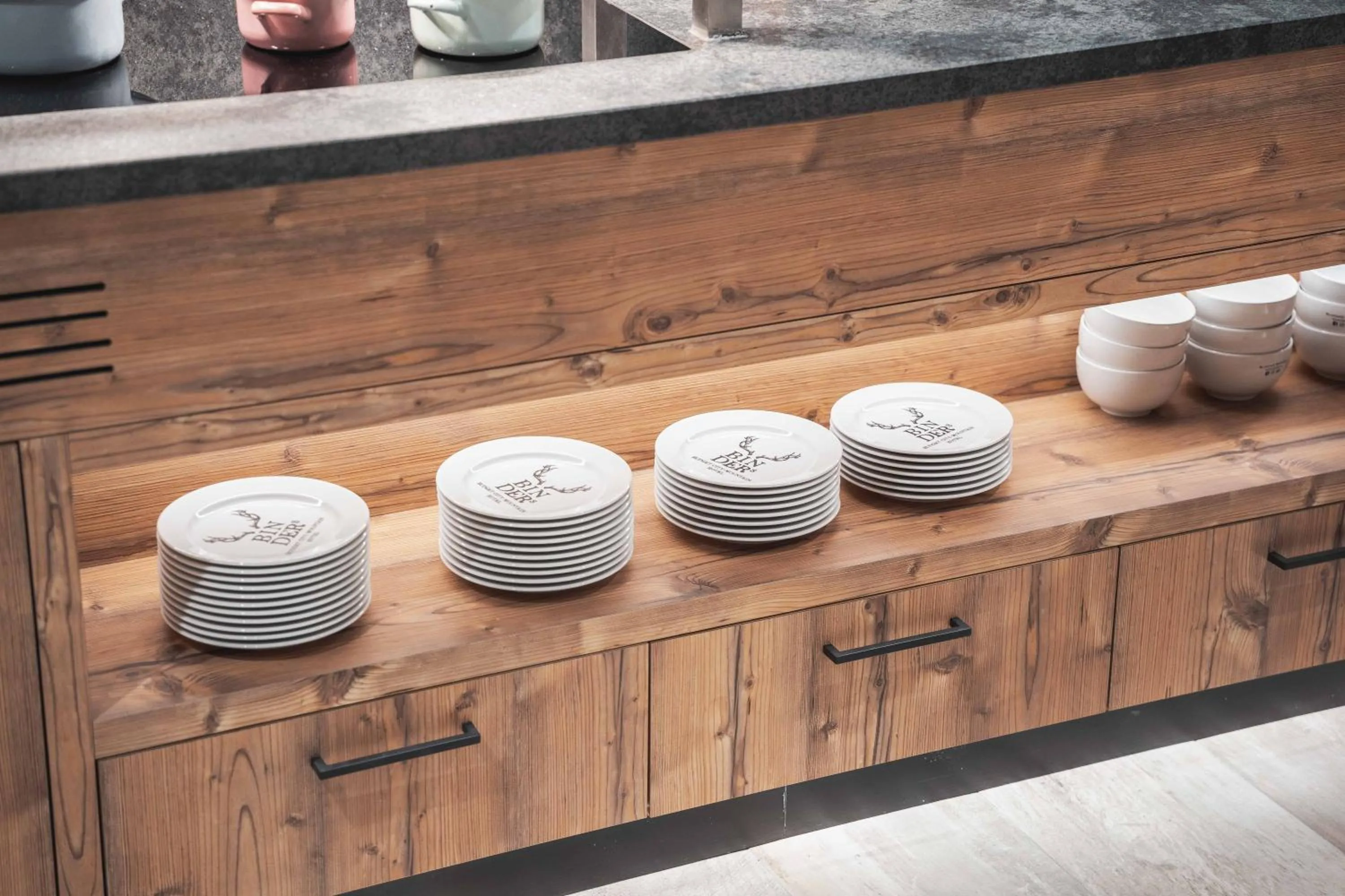 Buffet breakfast in BinderS Budget City-Mountain Hotel