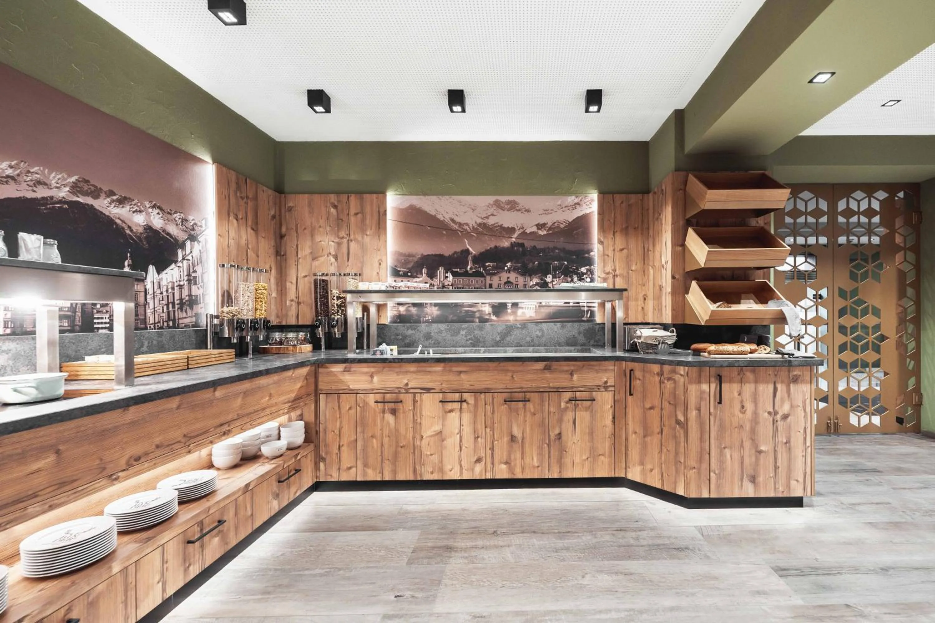 Buffet breakfast in BinderS Budget City-Mountain Hotel