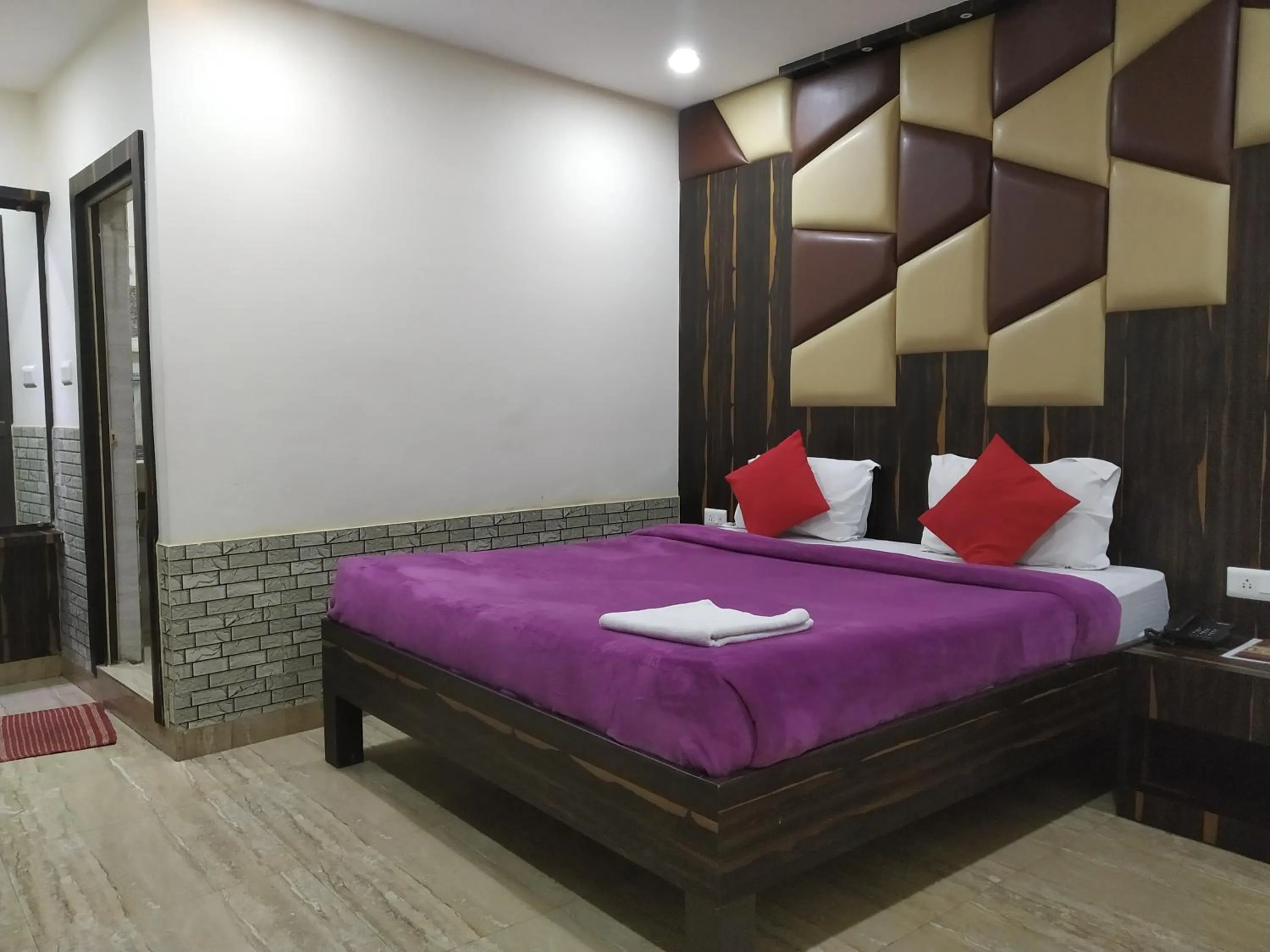 Bed in Hotel Bikram-A Boutique Hotel