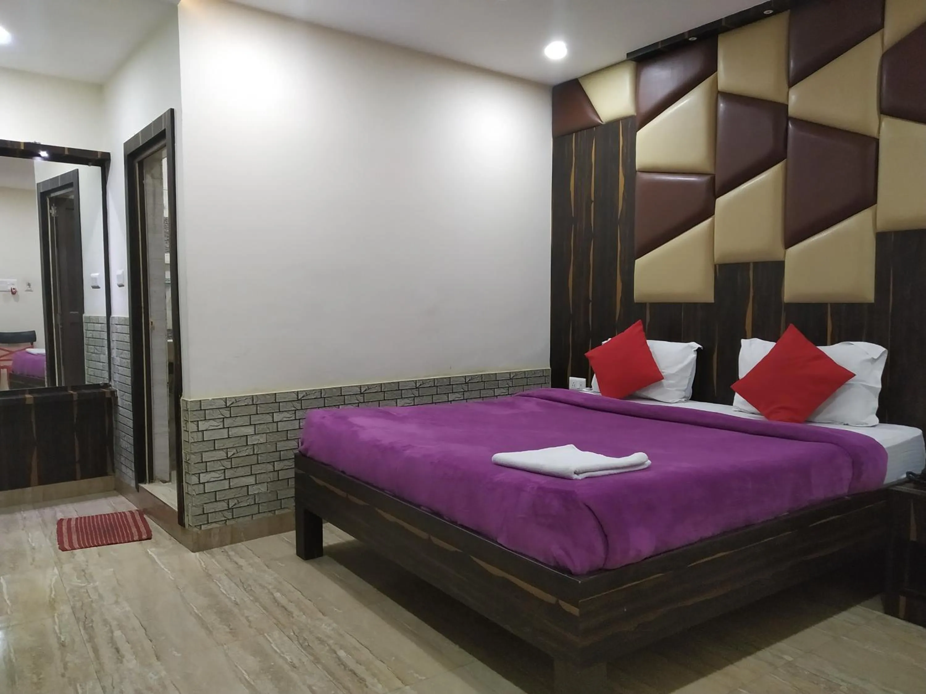 Bed in Hotel Bikram-A Boutique Hotel