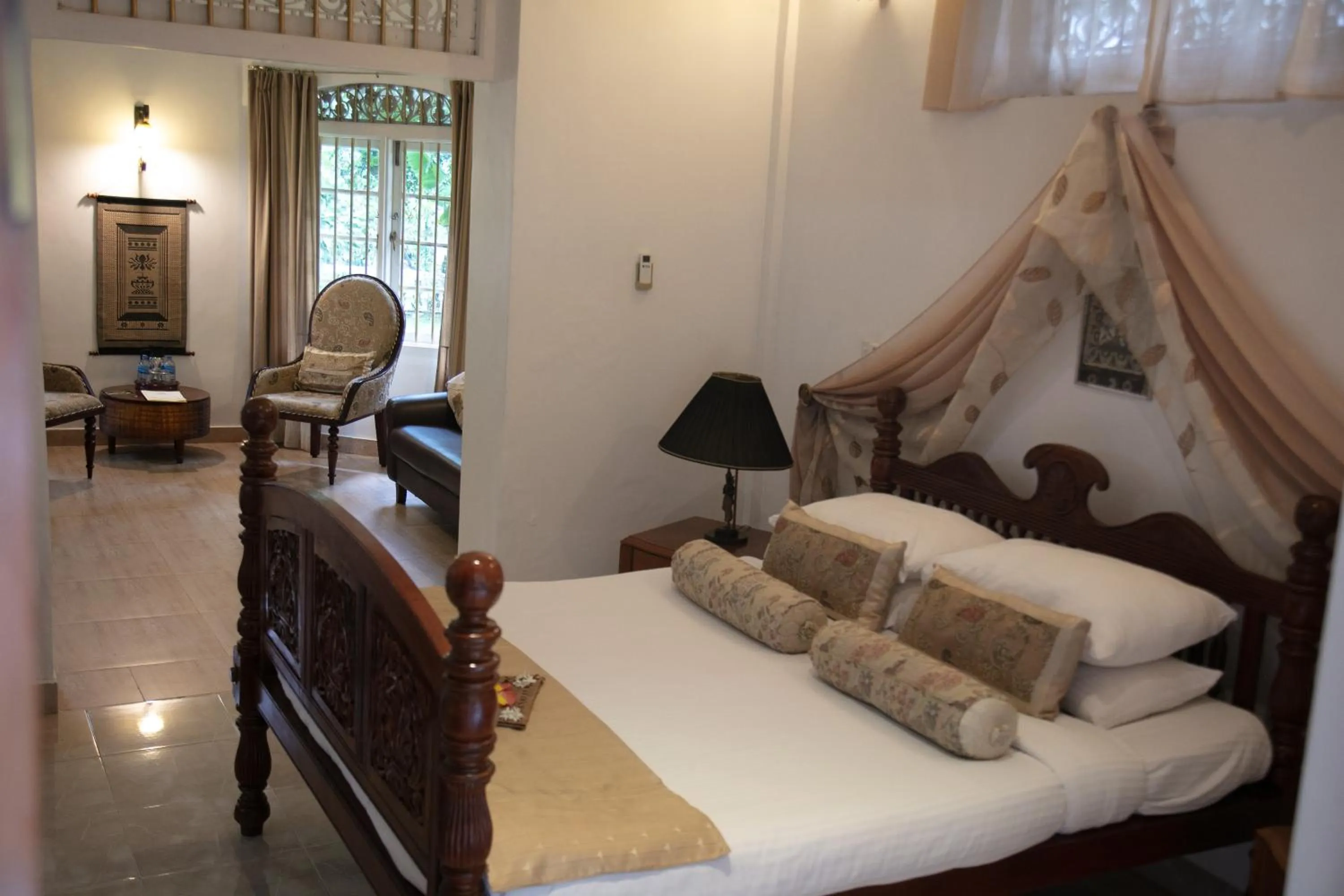 Seating area, Bed in Manor House-Kandy