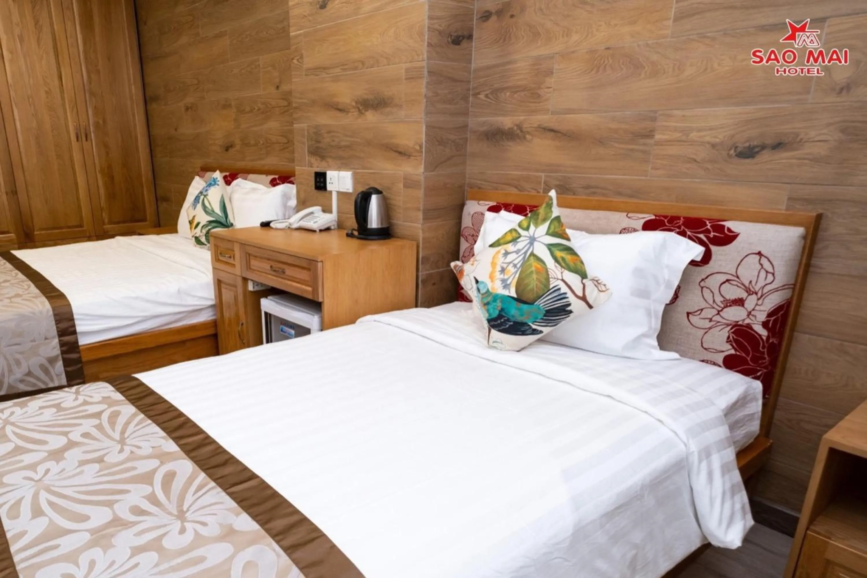 Bed in Sao Mai Hotel