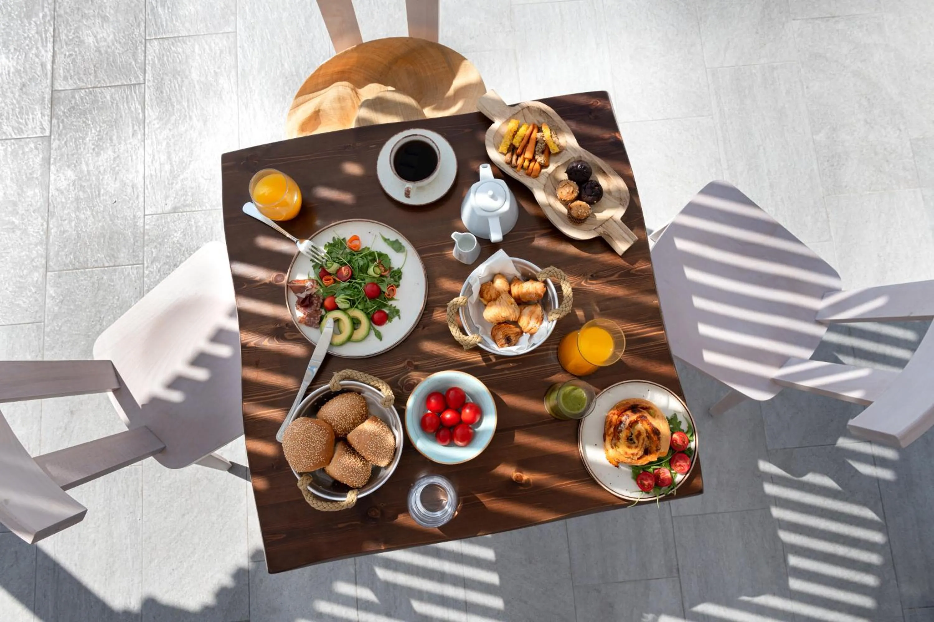 Breakfast in Santa Irina Luxury Sunny Lofts