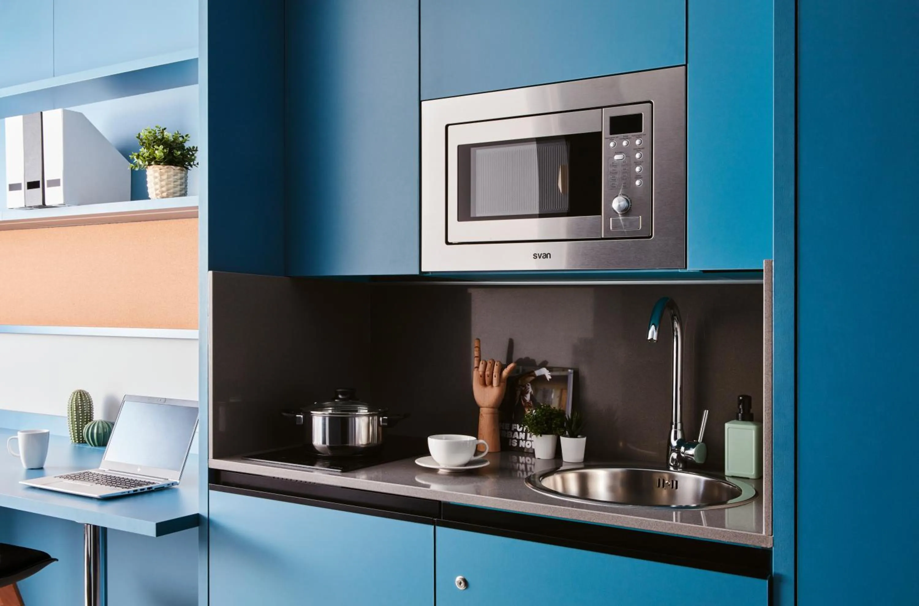 Kitchen or kitchenette in Residencia Universitaria Resa San Mamés