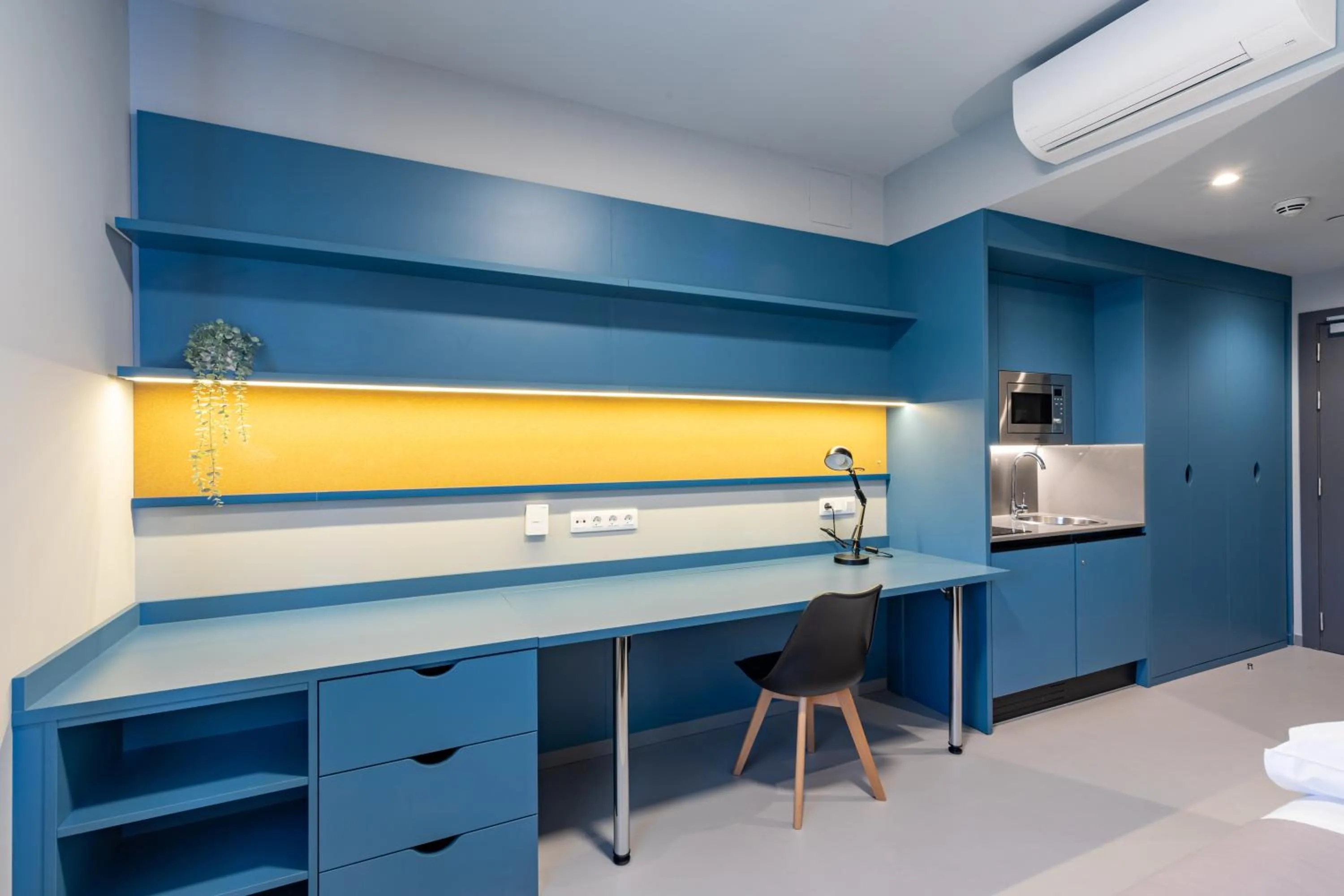 Kitchen or kitchenette in Residencia Universitaria Resa San Mamés