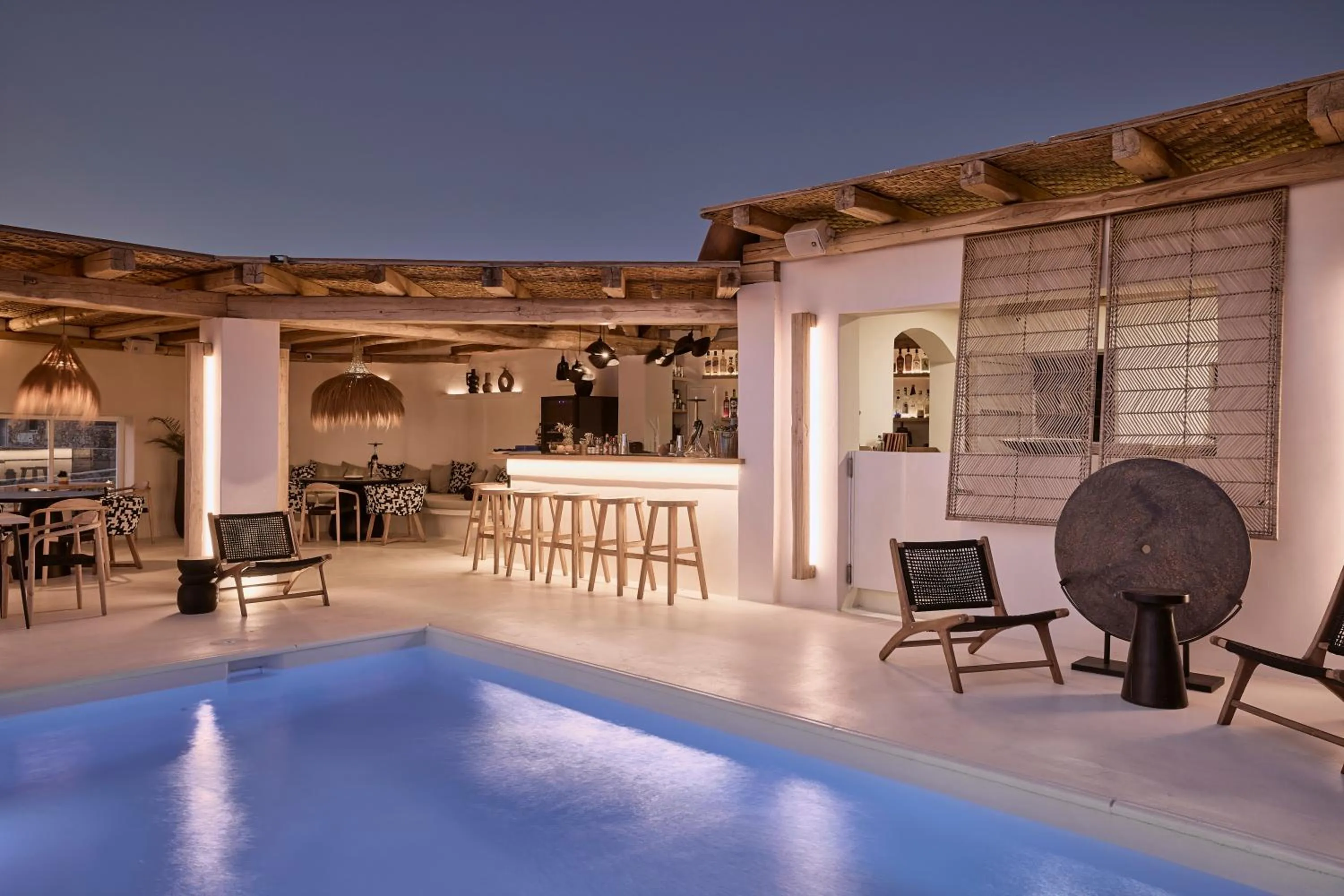 Lounge or bar in Sharm Hotel Mykonos