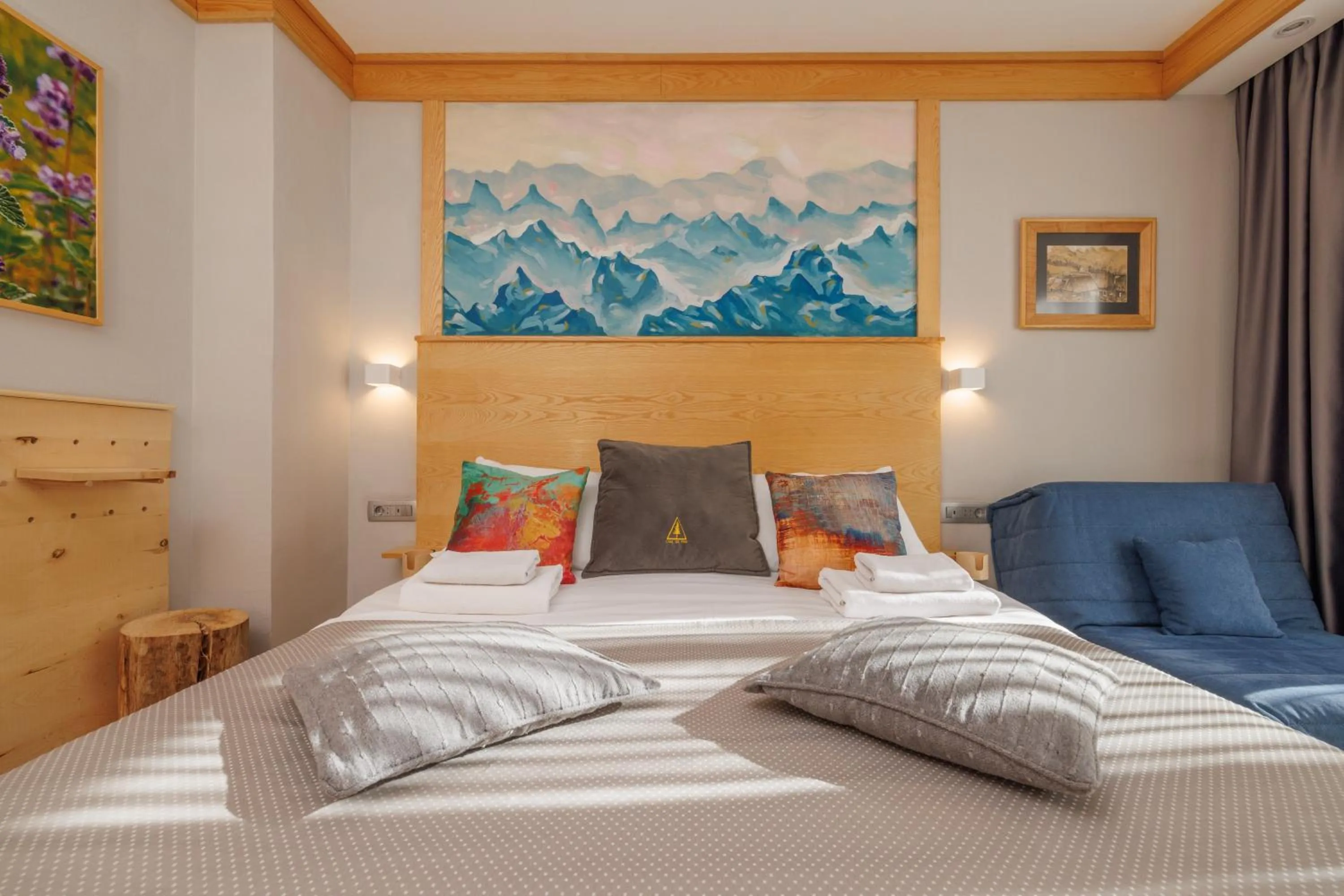 Bed in Casa di Pino EcoLodge Hotel