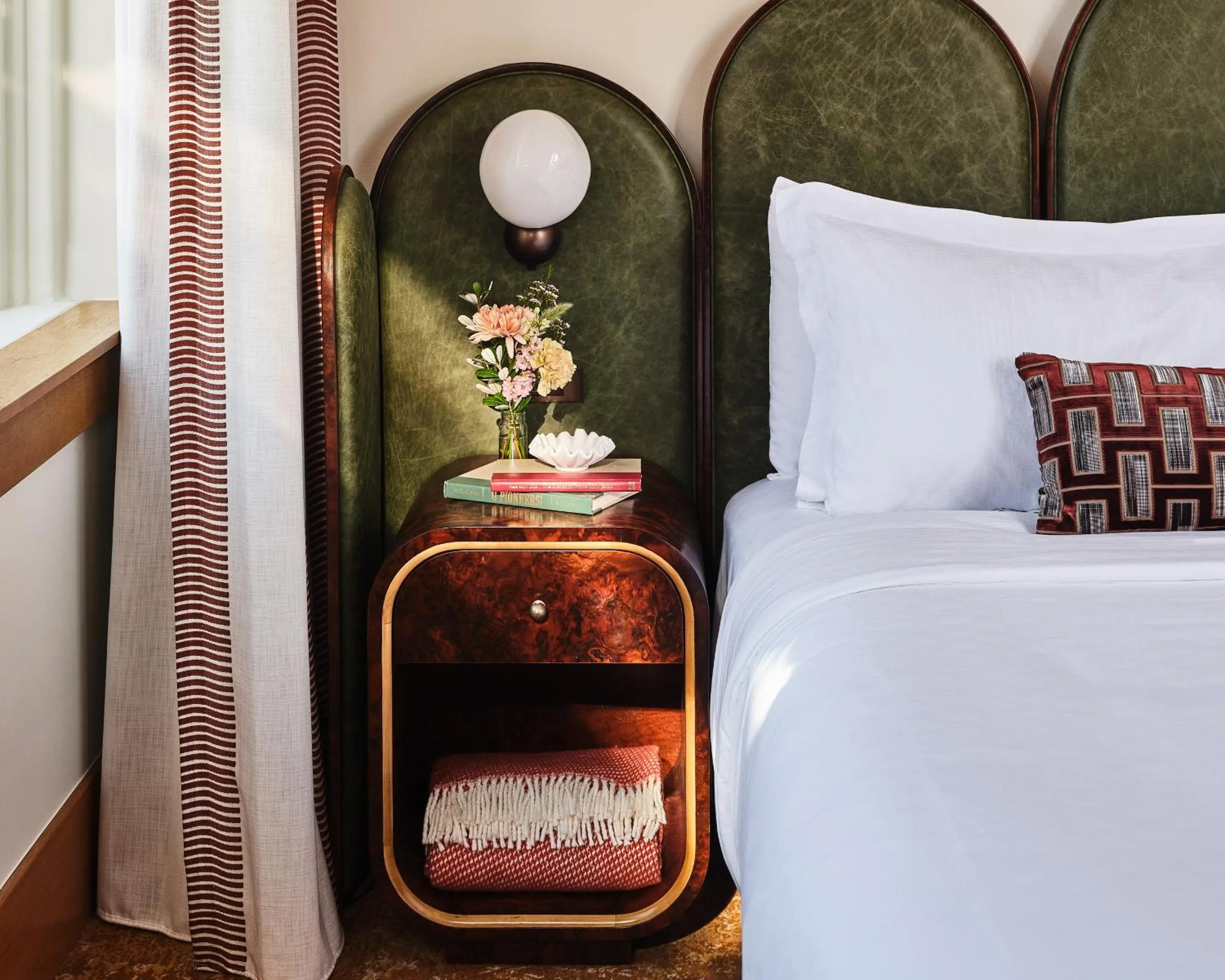 Bed in The Crawford Hotel