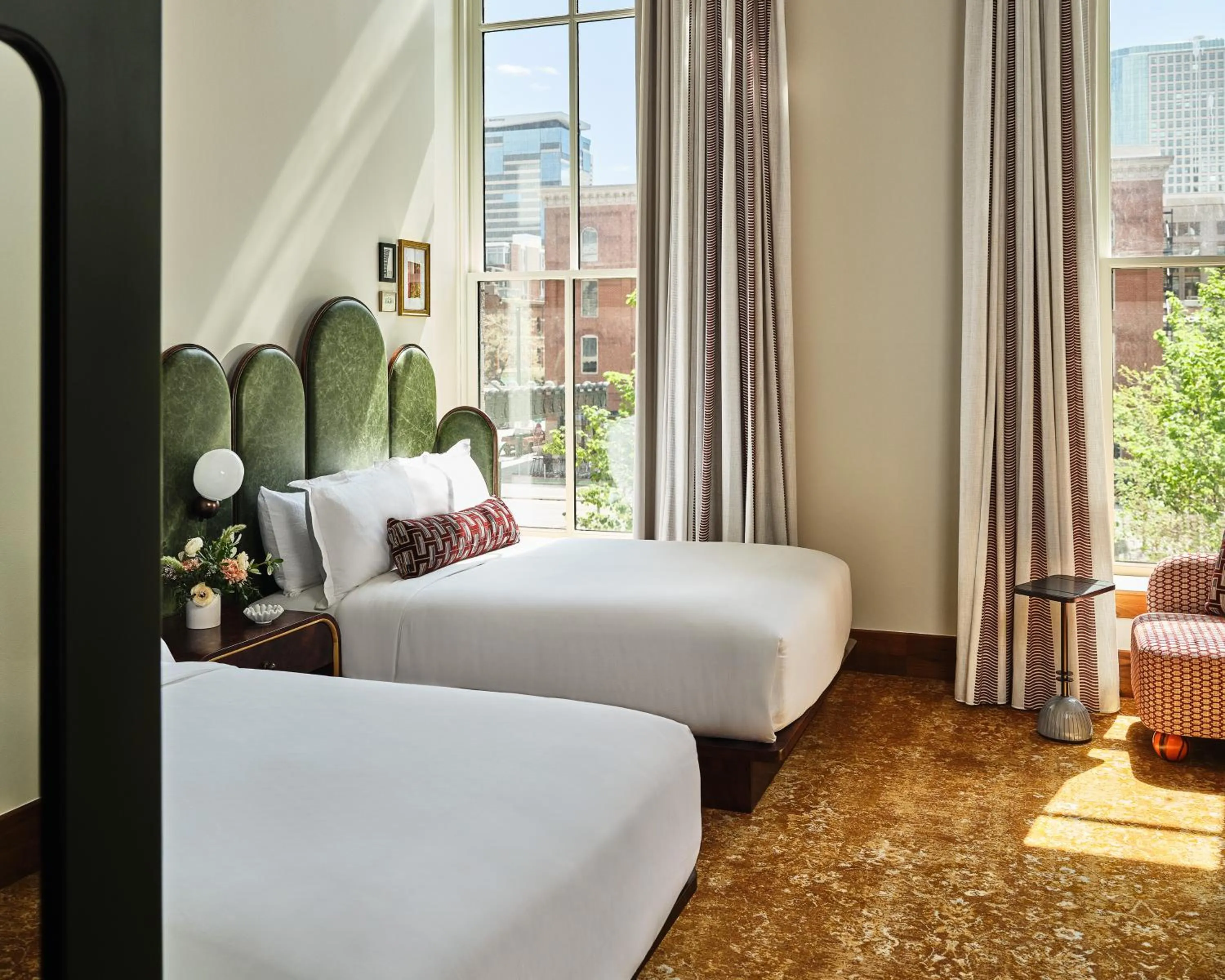 Bed in The Crawford Hotel