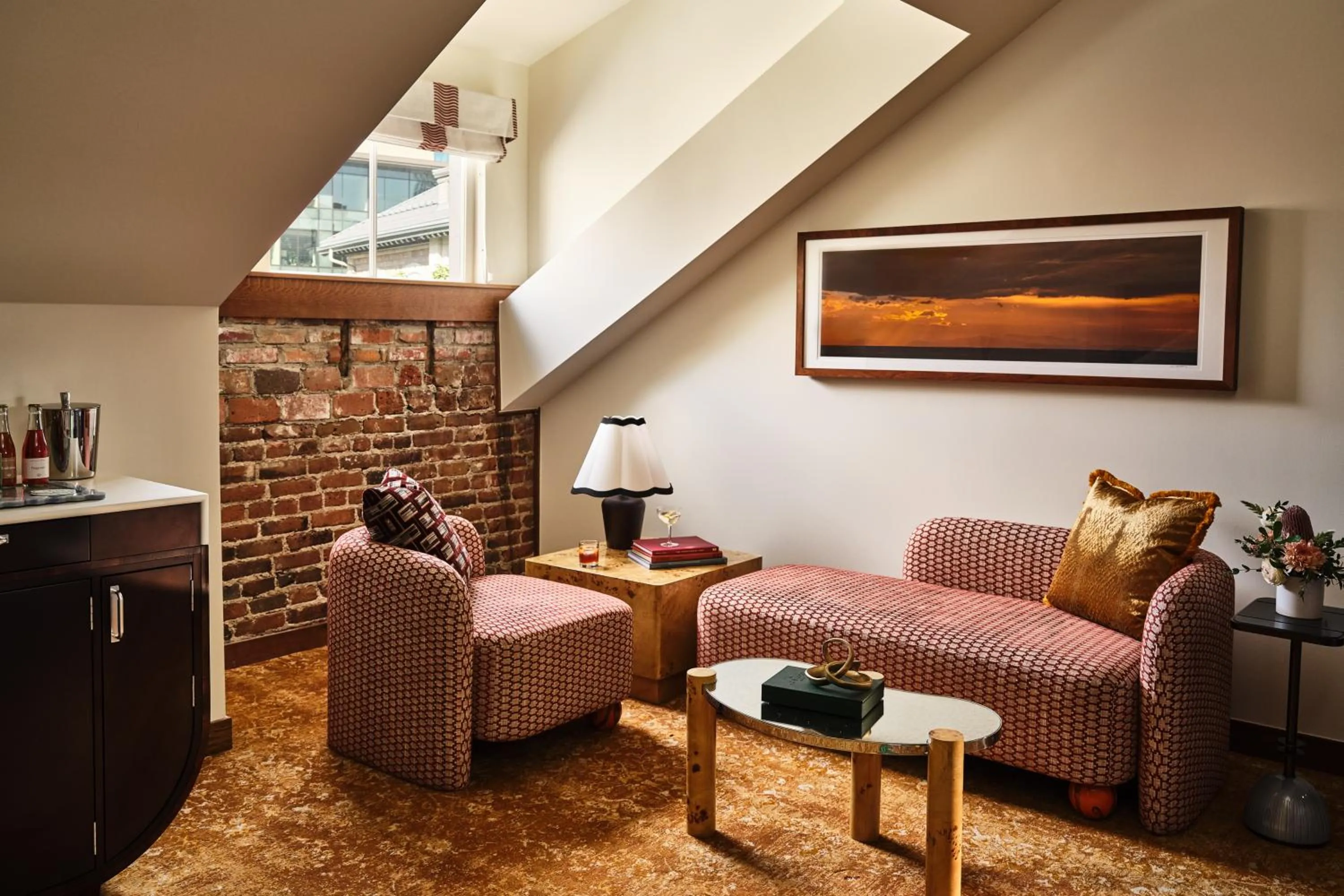 Seating area in The Crawford Hotel