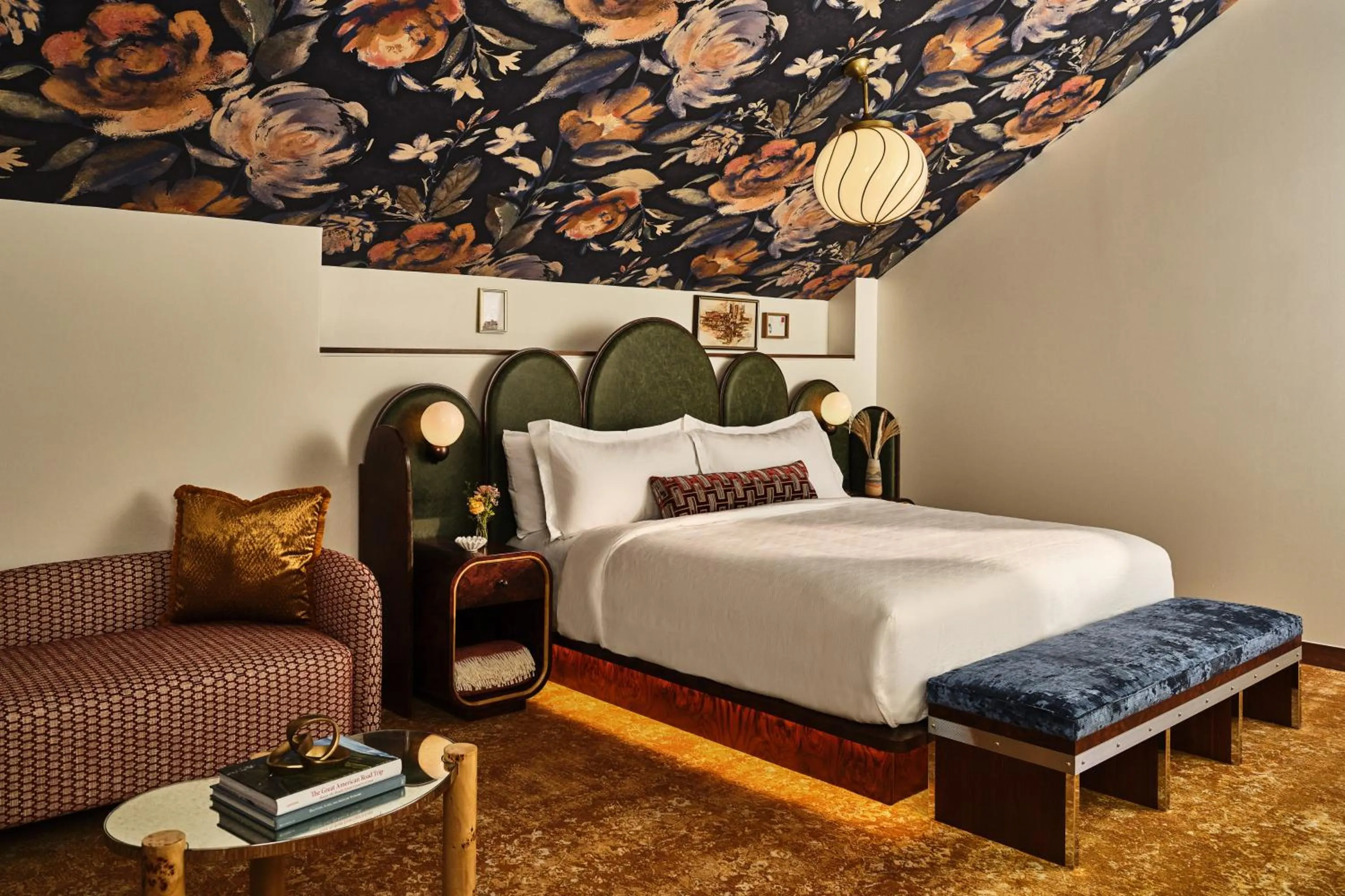 Bed in The Crawford Hotel