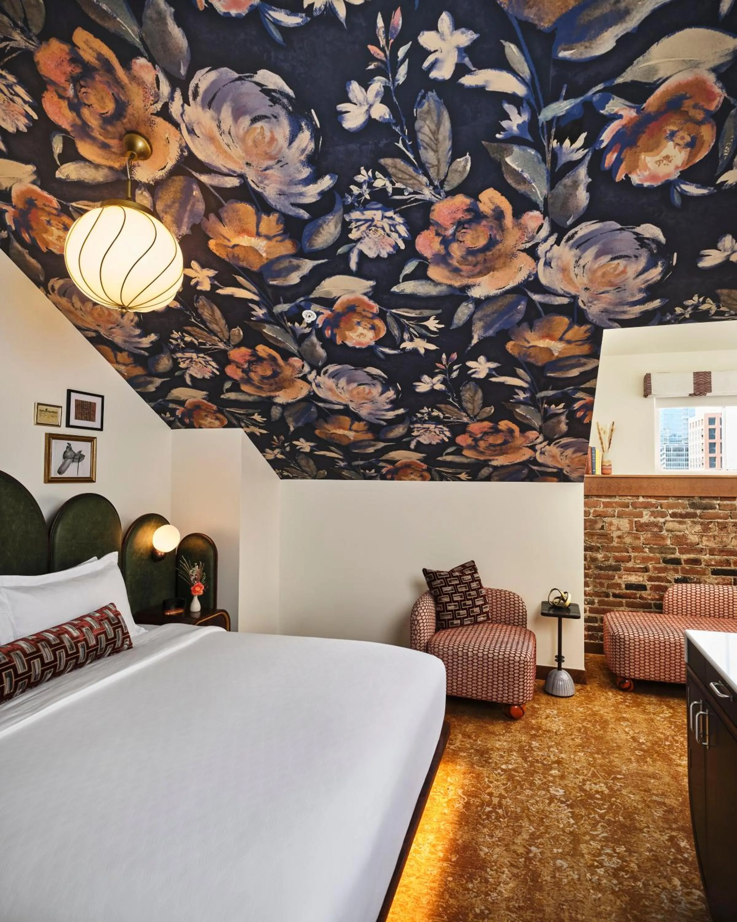 Bed in The Crawford Hotel