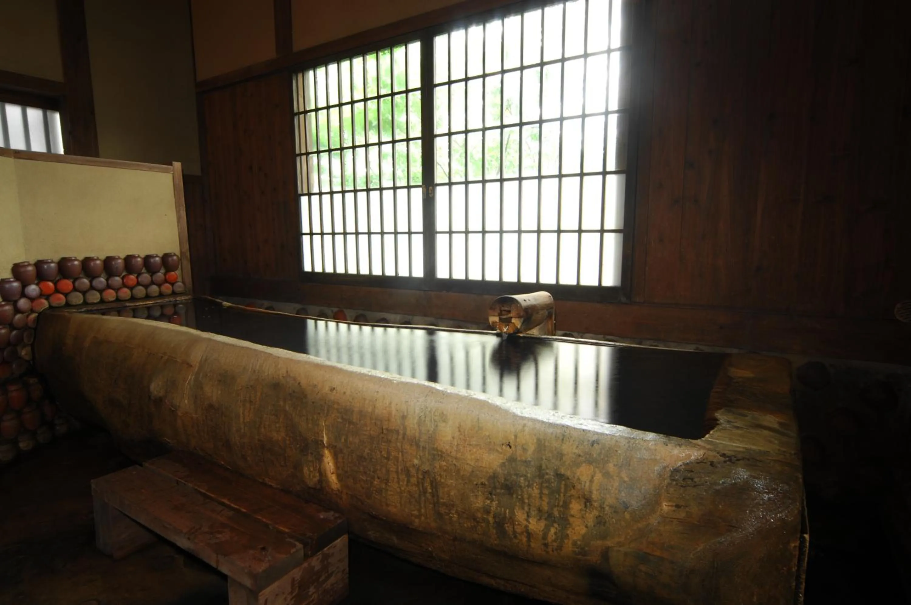 Hot Spring Bath in Ryokan Yunosako