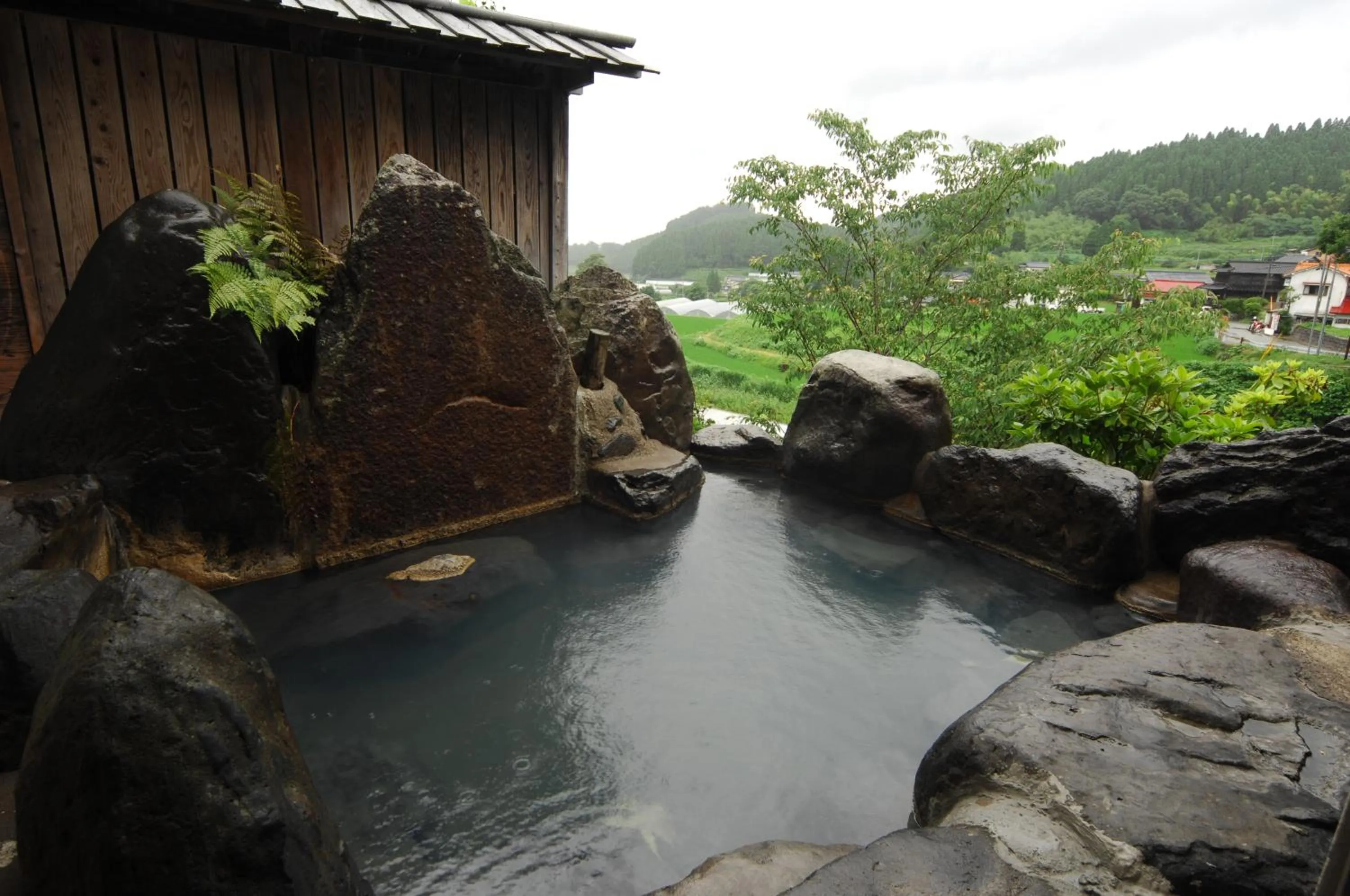 Hot Spring Bath in Ryokan Yunosako