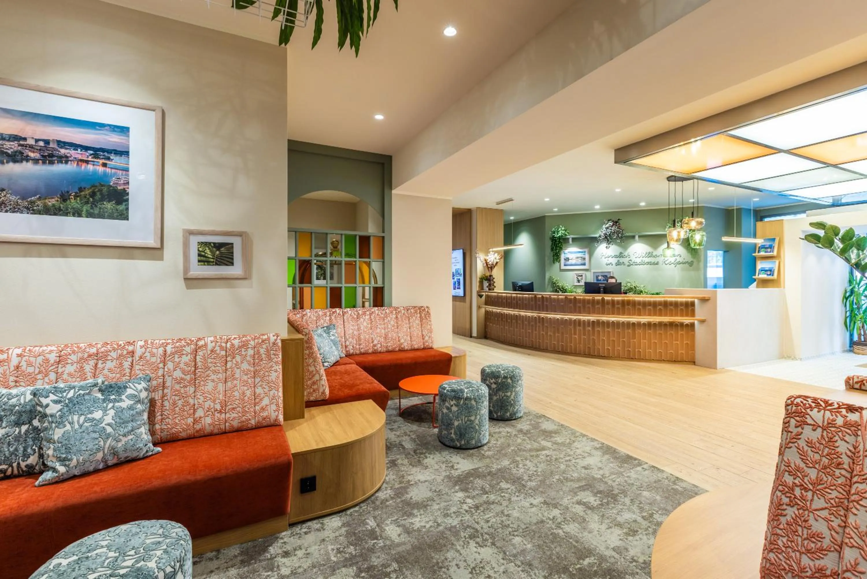 Lobby or reception in Stadtoase Kolping Hotel