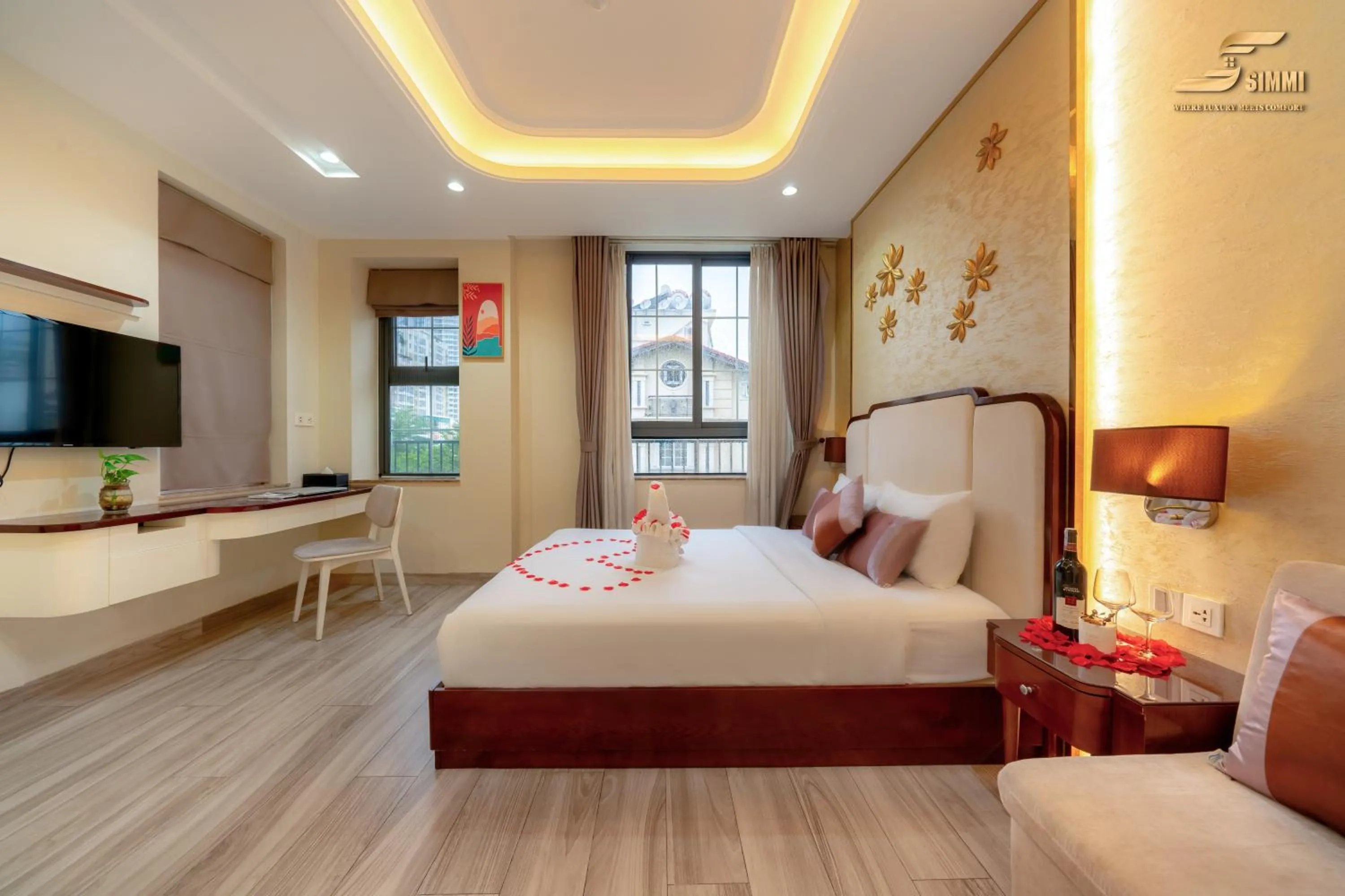 Bed in Simmi 6 Hotel & Apartment