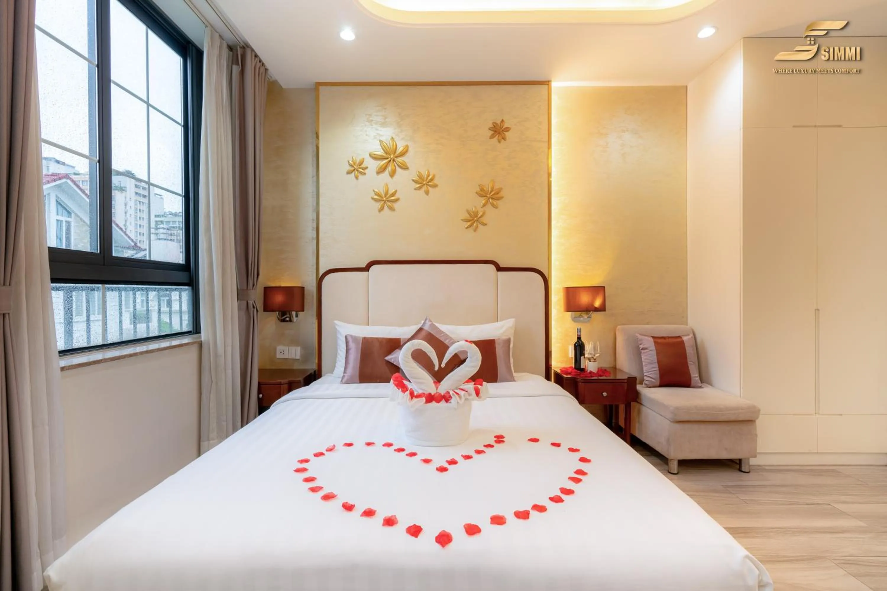 Bed in Simmi 6 Hotel & Apartment