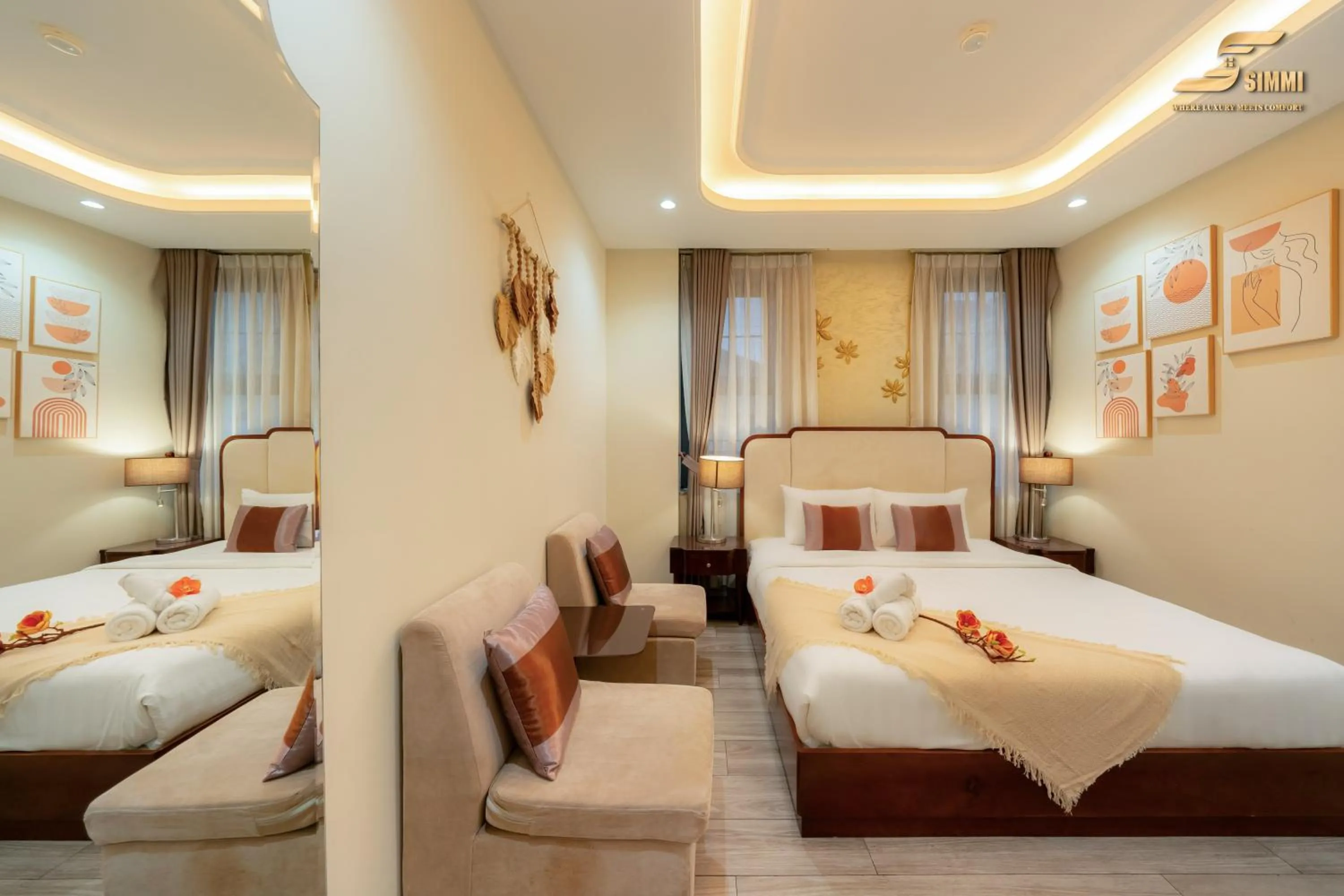 Bed in Simmi 6 Hotel & Apartment