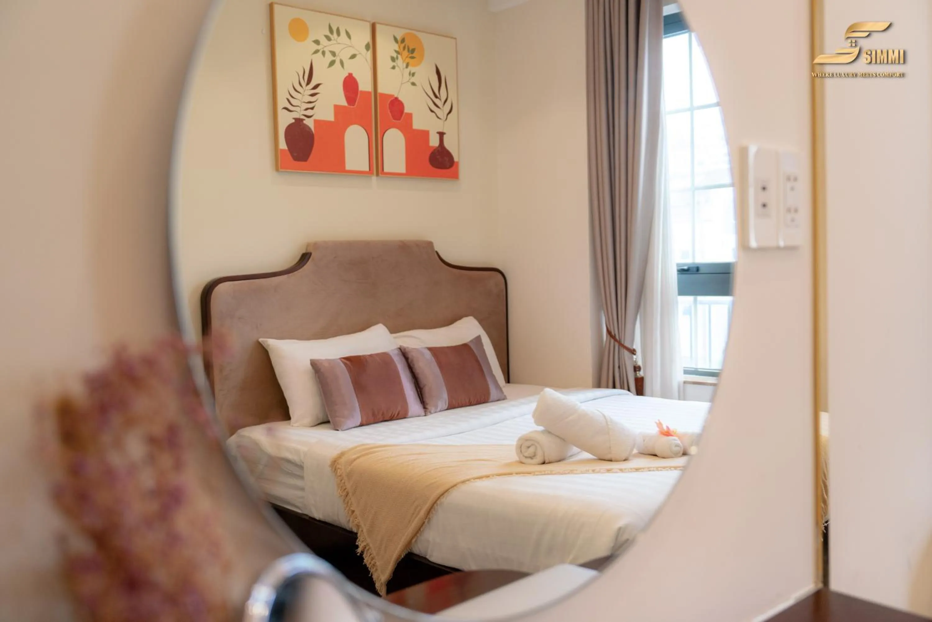 Bed in Simmi 6 Hotel & Apartment