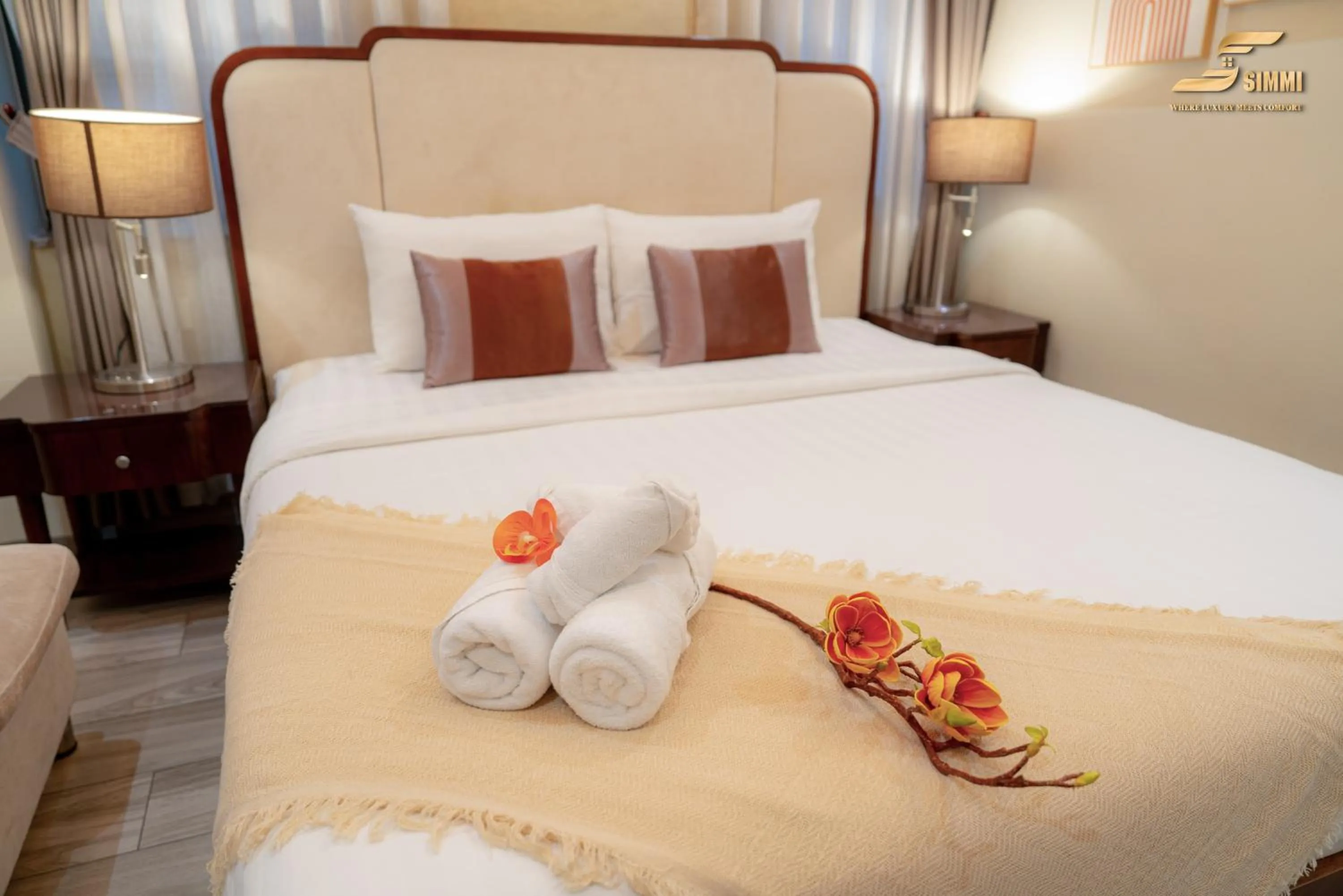 Bed in Simmi 6 Hotel & Apartment