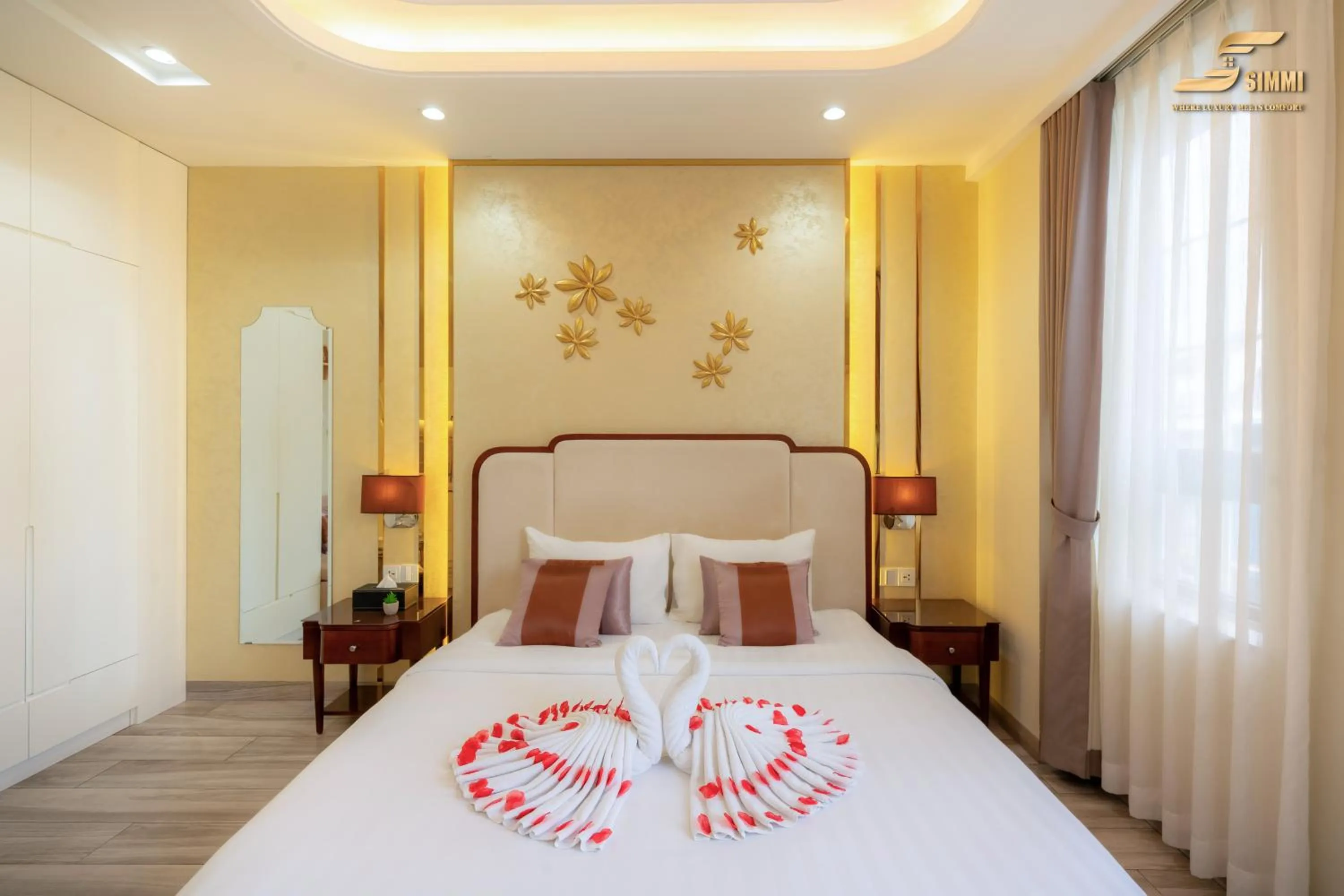 Bed in Simmi 6 Hotel & Apartment