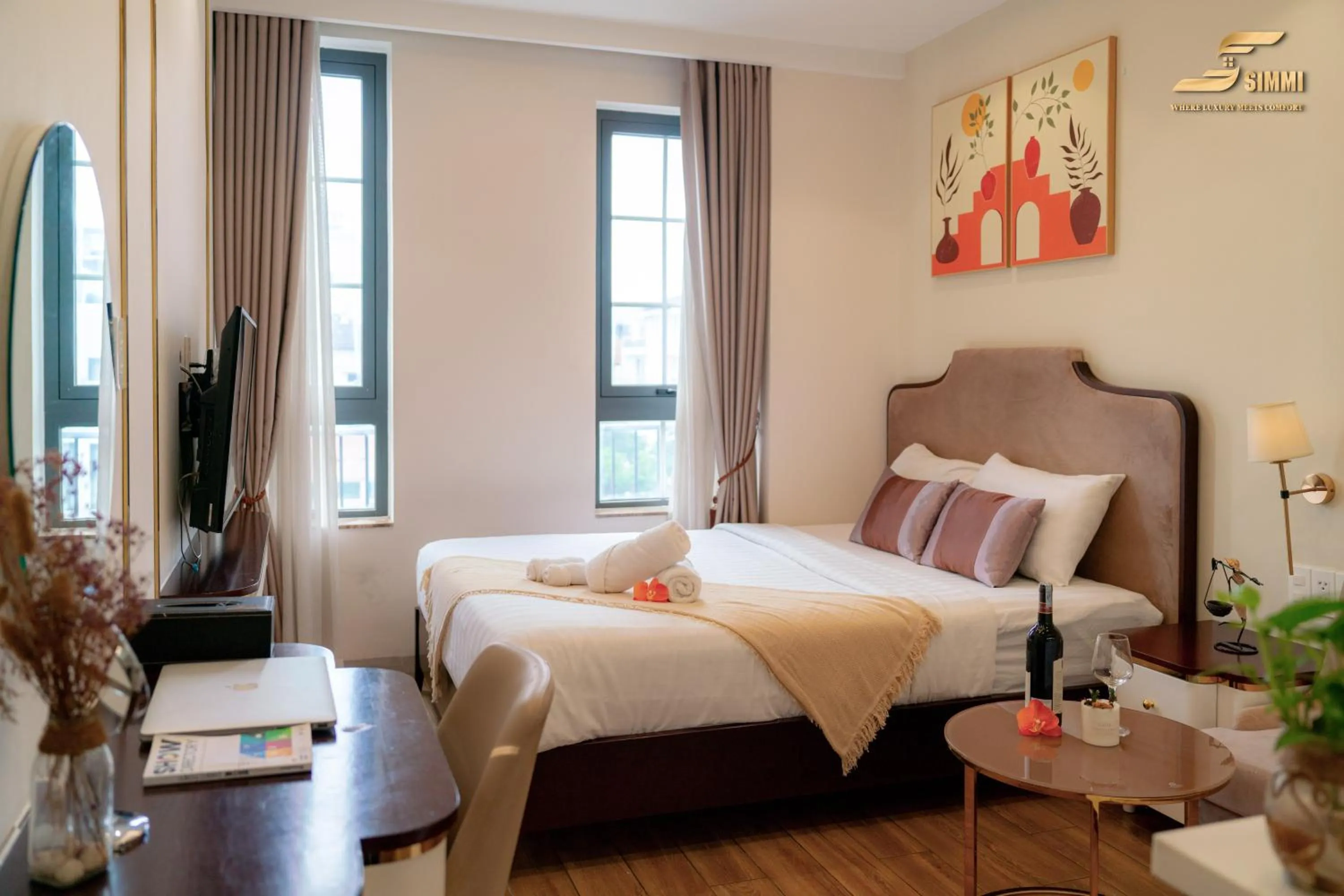 Bed in Simmi 6 Hotel & Apartment