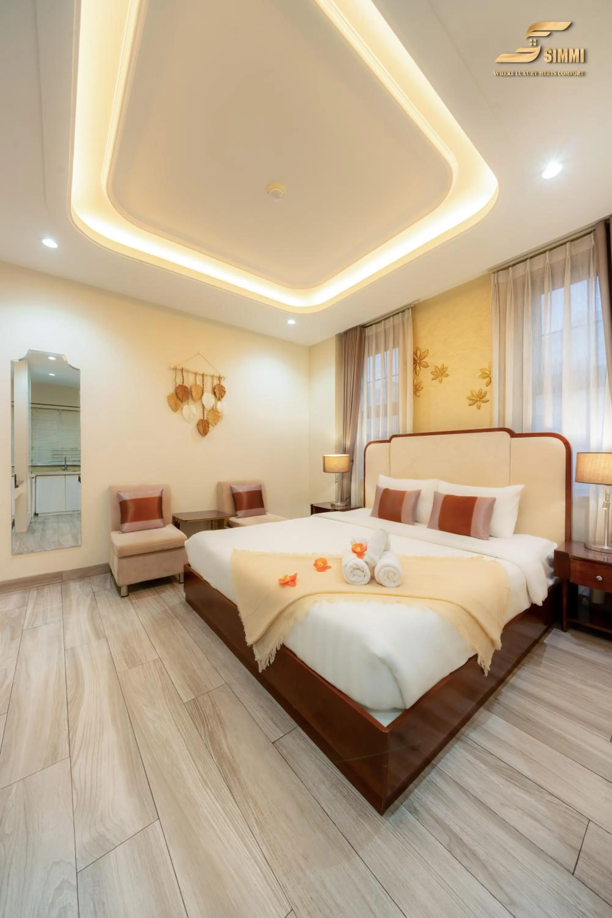 Bed in Simmi 6 Hotel & Apartment