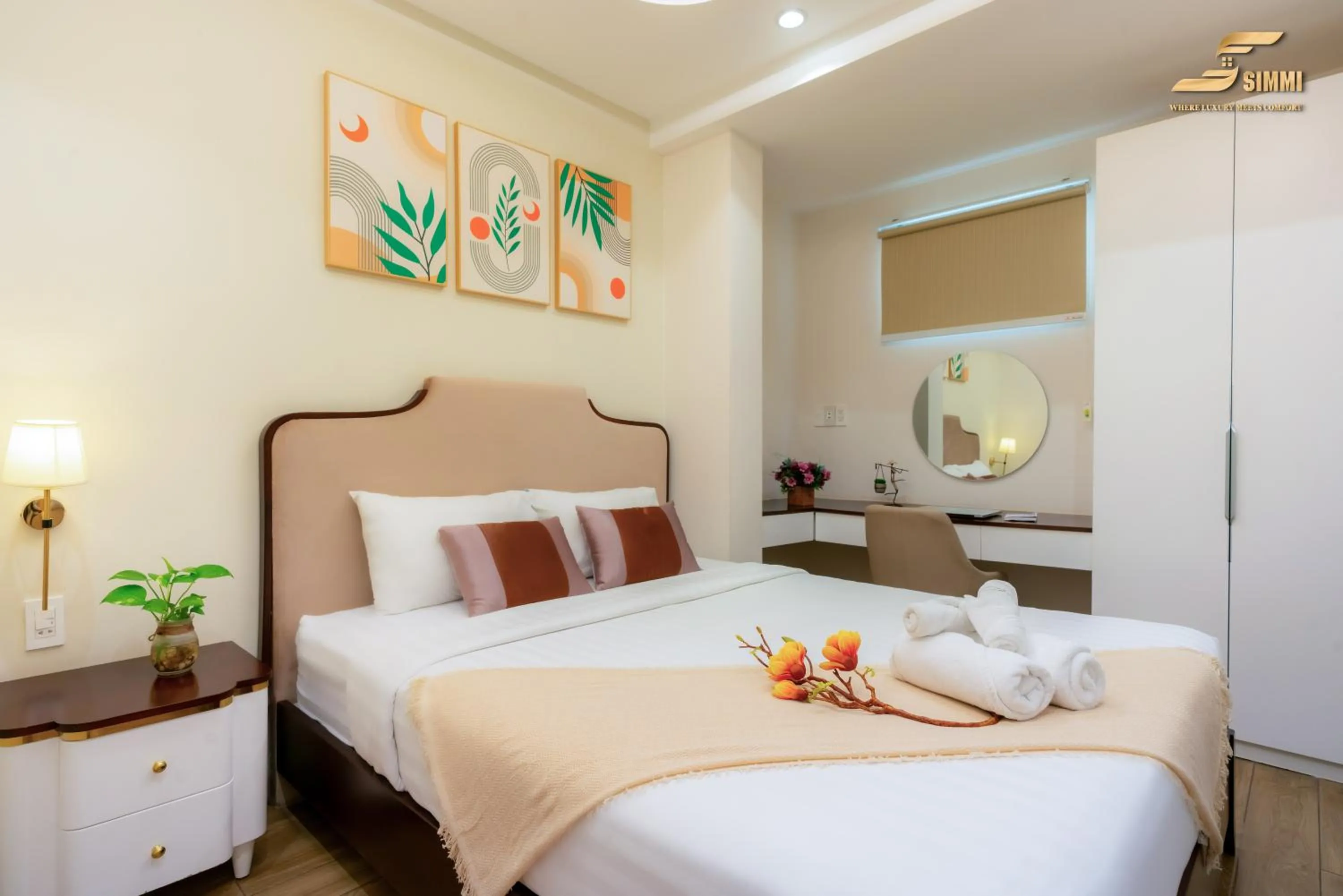 Bed in Simmi 6 Hotel & Apartment