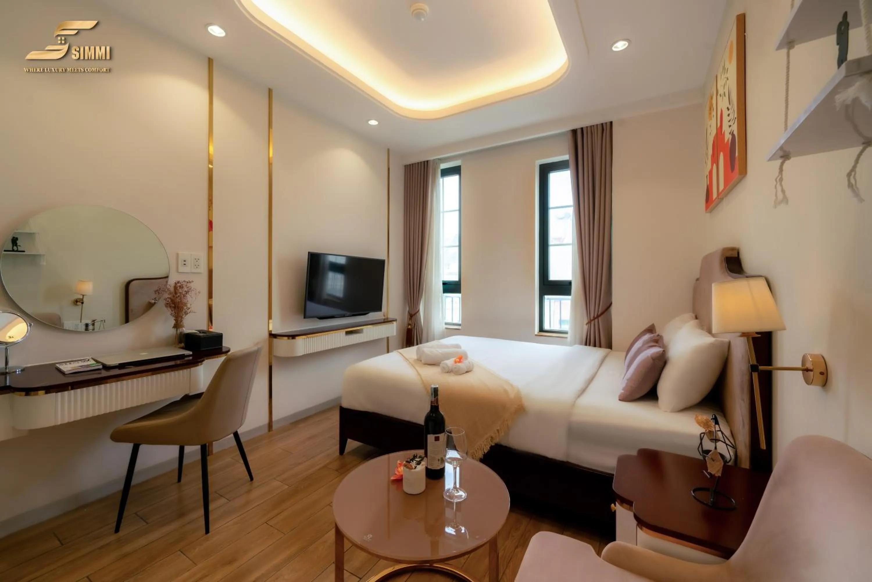 Bed in Simmi 6 Hotel & Apartment